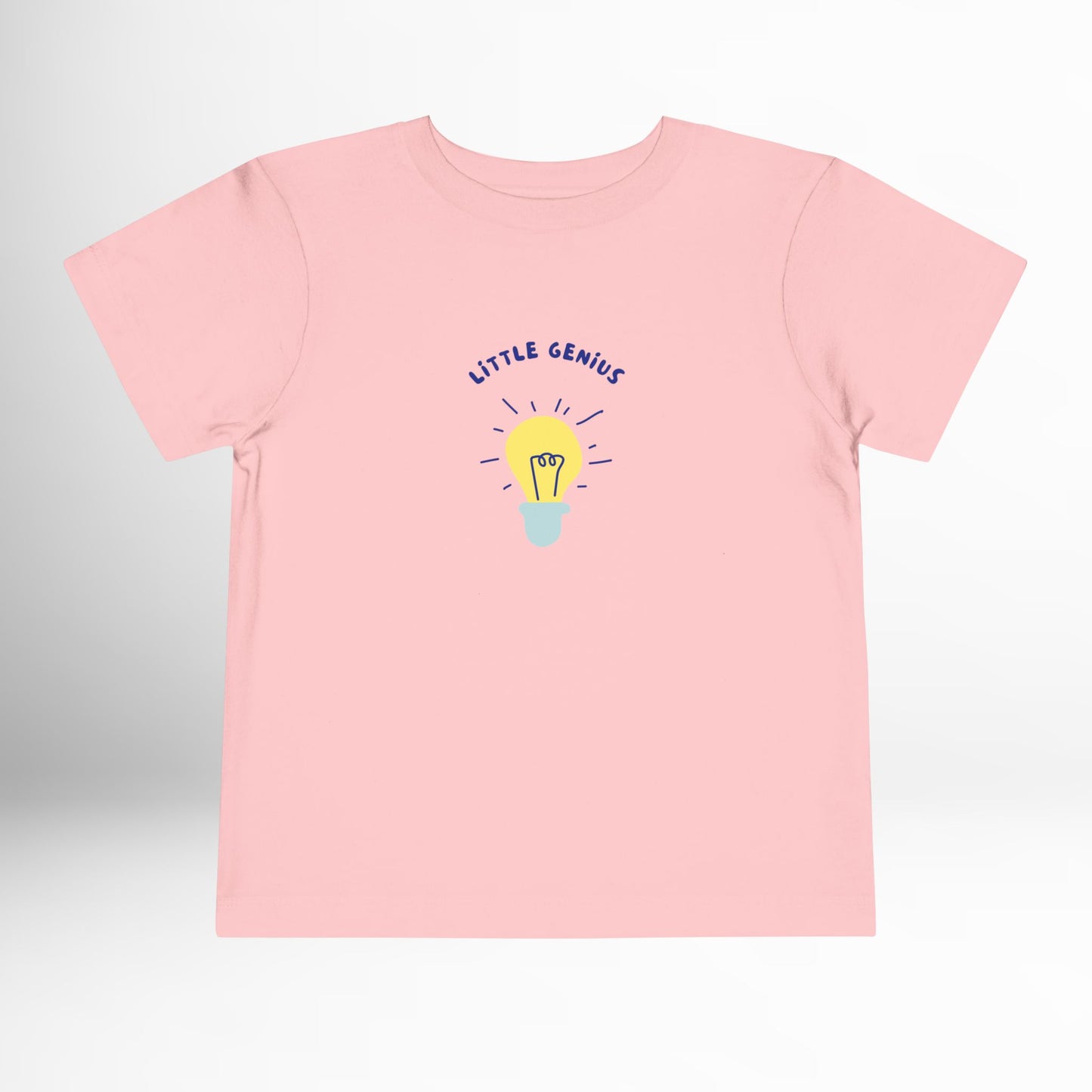Little Genius Toddler Shirt - Lightbulb Graphic Cotton Tee (2T-5T)