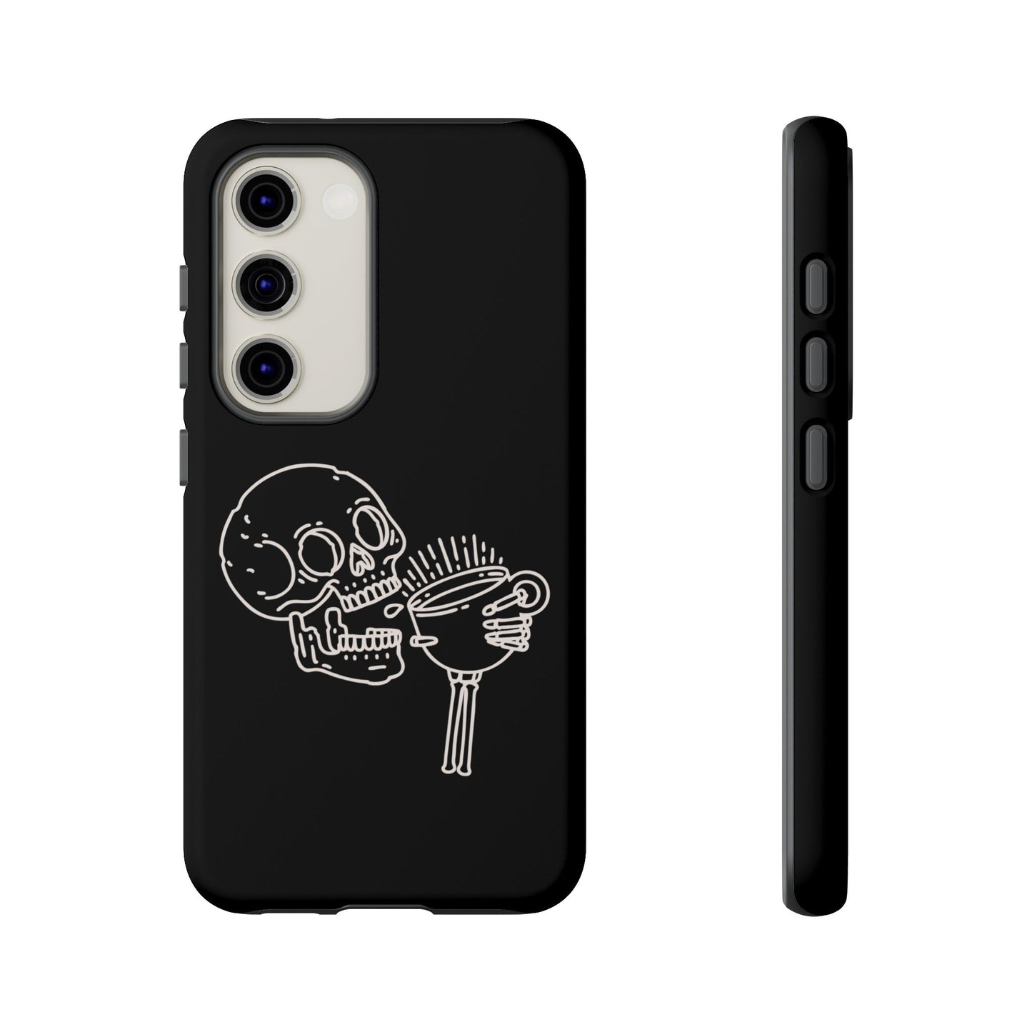 Skull Coffee Phone Case Gothic iPhone, Samsung,!Pixel