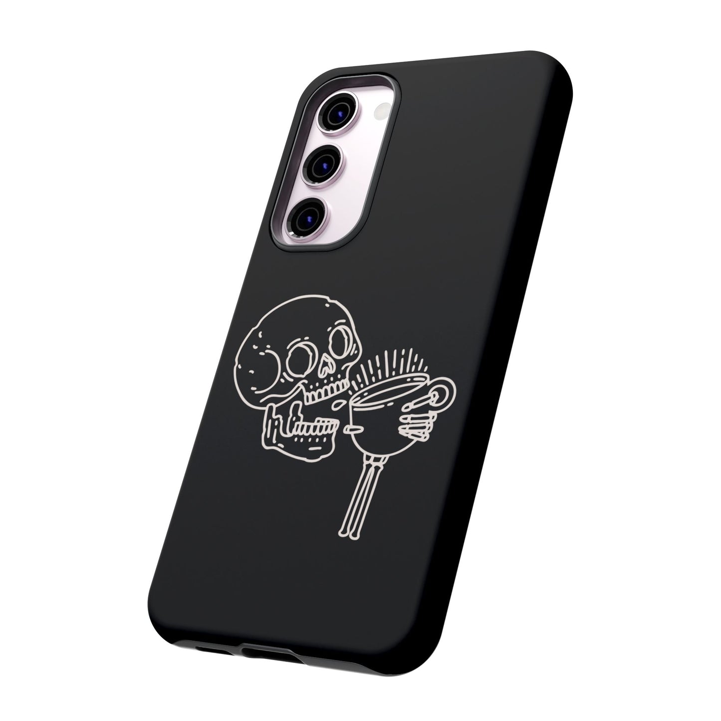 Skull Coffee Phone Case Gothic iPhone, Samsung,!Pixel