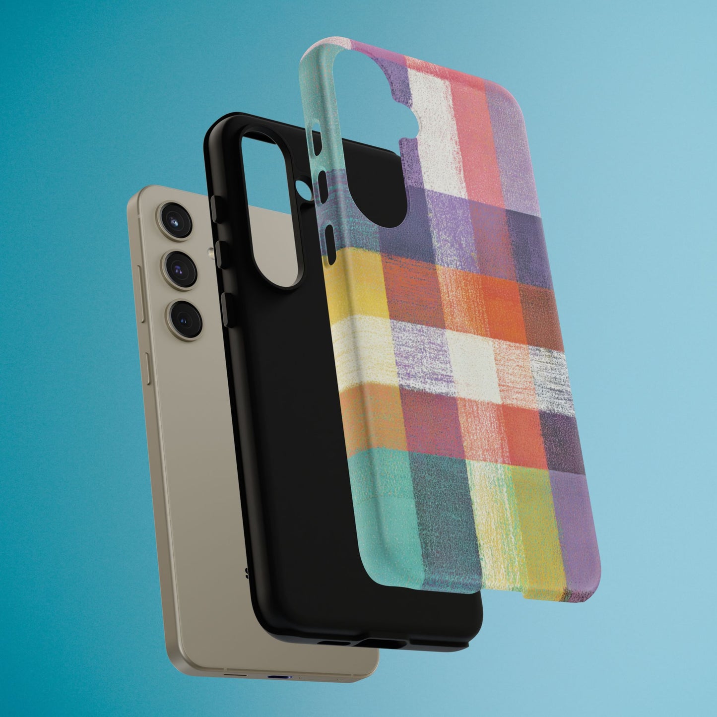 Colorful Plaid Phone Case - iPhone, Galaxy and Pixel Models