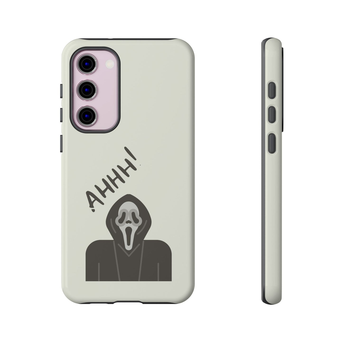 Ghostface Phone Case: Horror Movie Parody iPhone Samsung Pixel Cover