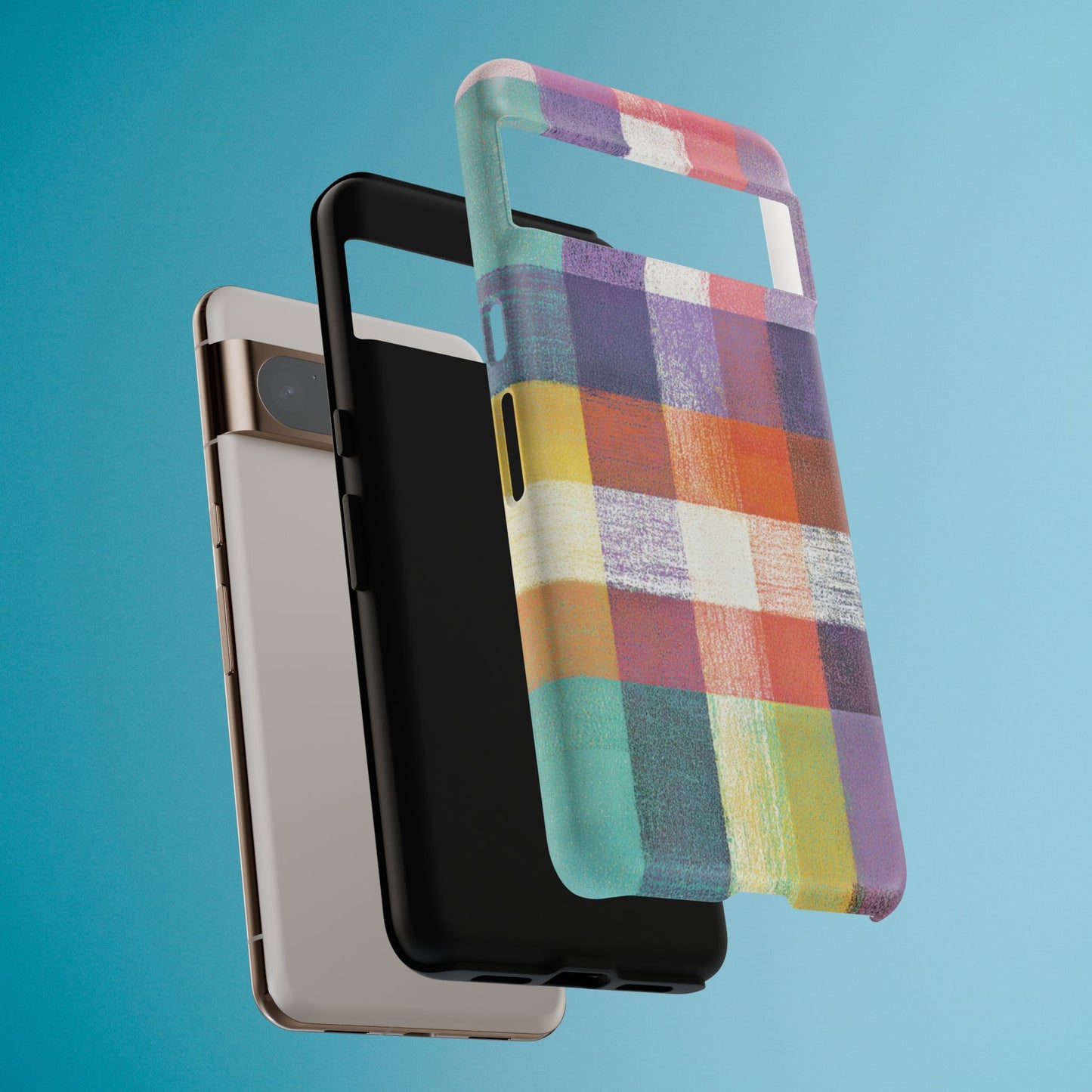 Colorful Plaid Phone Case - iPhone, Galaxy and Pixel Models