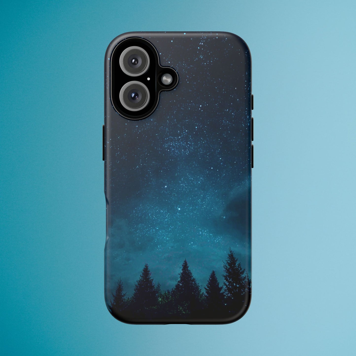 Dark Starry Night Phone Case - Winter Theme Phone Cover for iPhone, Pixel and Samsung Galaxy Models