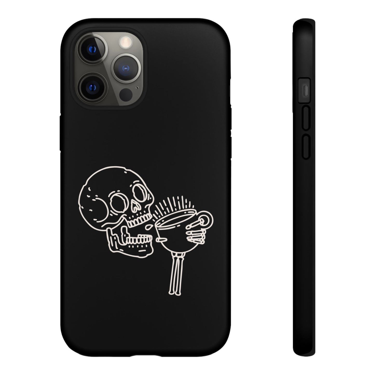 Skull Coffee Phone Case Gothic iPhone, Samsung,!Pixel