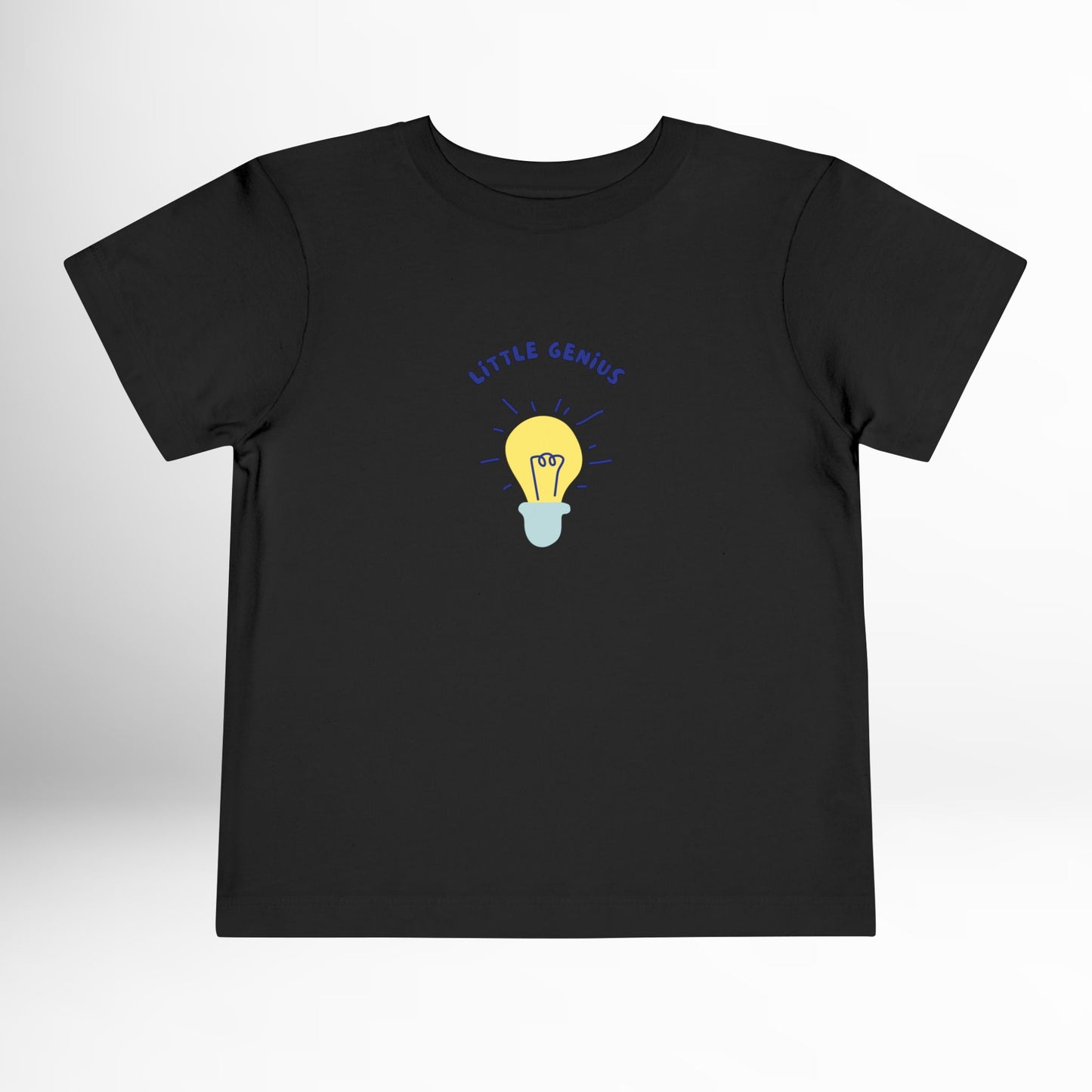 Little Genius Toddler Shirt - Lightbulb Graphic Cotton Tee (2T-5T)