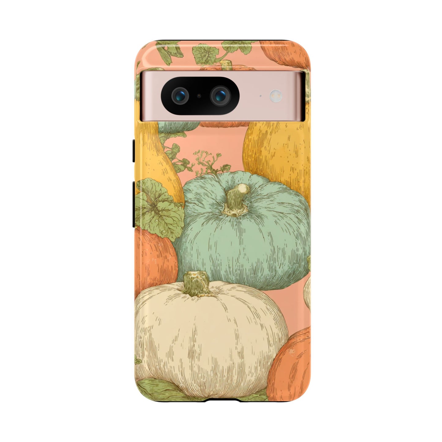 Pumpkin Patch Phone Case - Autumn Aesthetic iPhone Samsung Cover, Fall Halloween Pumpkin Design, Cozy Rustic Harvest Phone Accessory