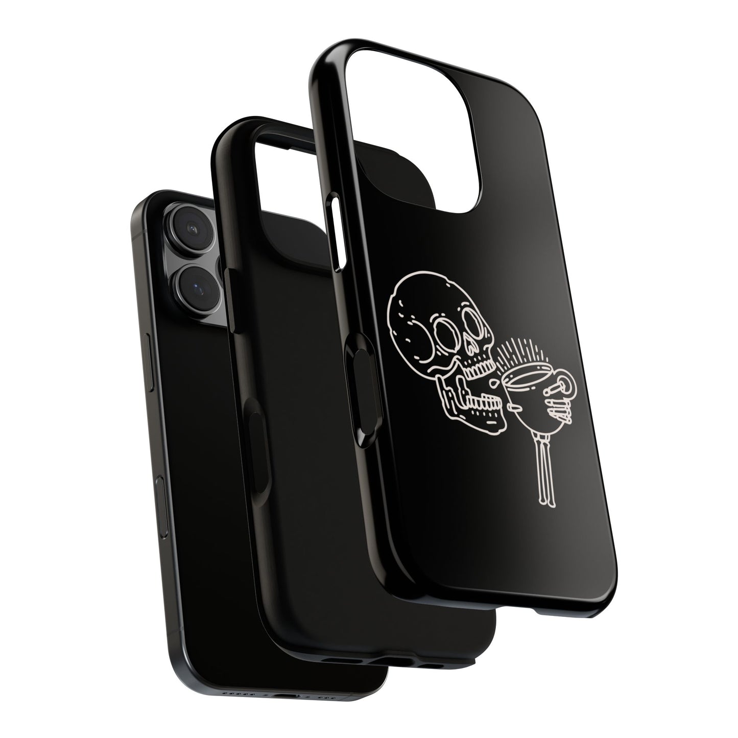 Skull Coffee Phone Case Gothic iPhone, Samsung,!Pixel