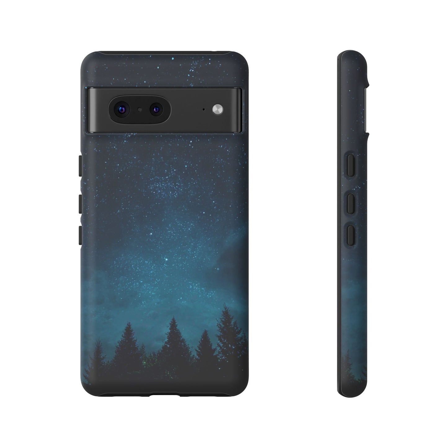 Dark Starry Night Phone Case - Winter Theme Phone Cover for iPhone, Pixel and Samsung Galaxy Models