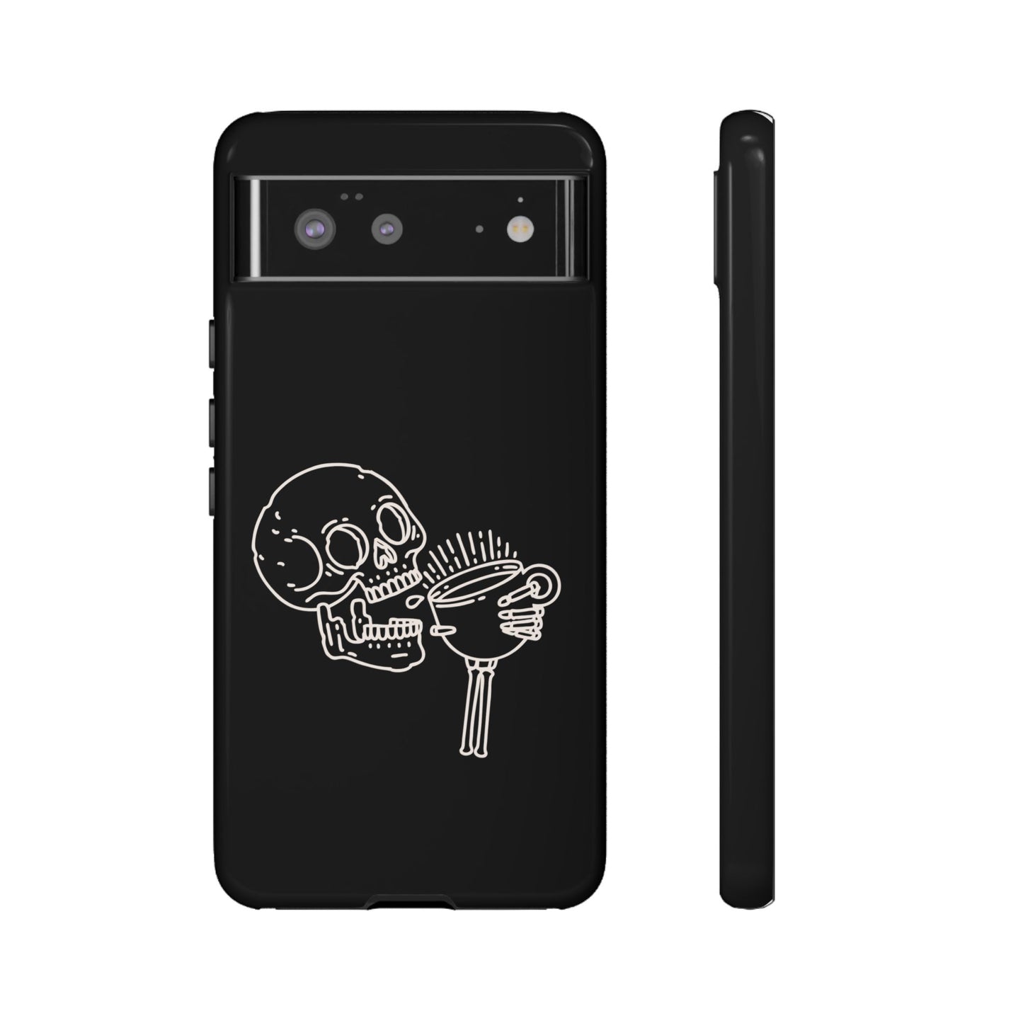 Skull Coffee Phone Case Gothic iPhone, Samsung,!Pixel