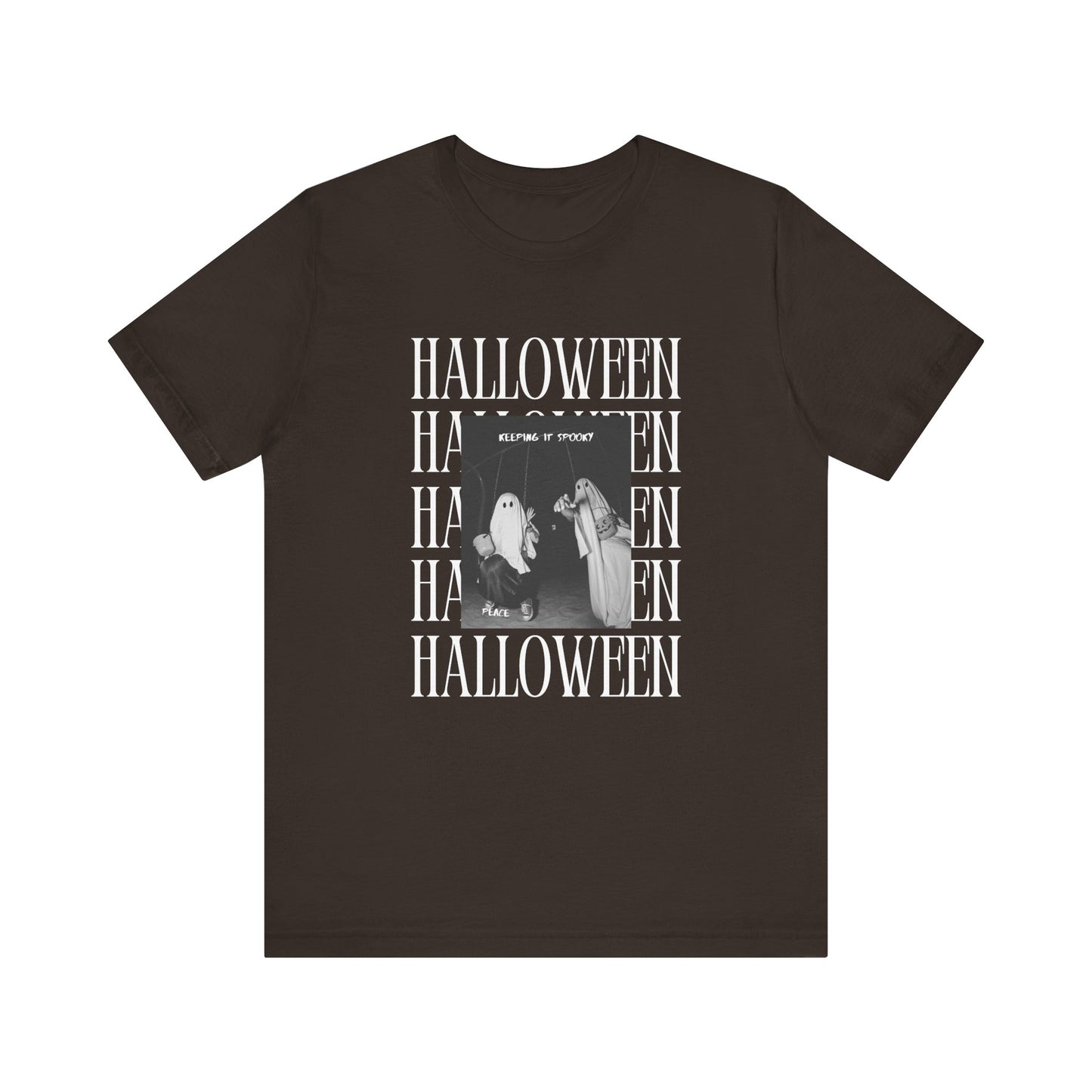 Halloween Ghost T-Shirt Keeping It Spooky Graphic Tee, Retro Ghost Shirt, Funny Halloween Party Top