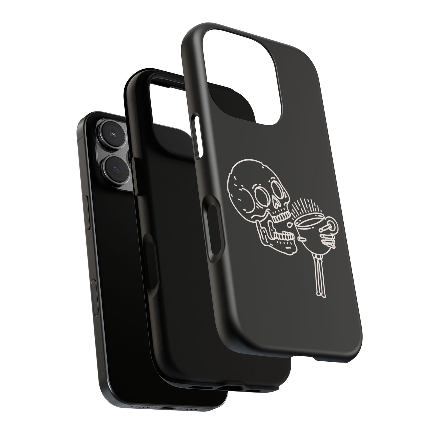Skull Coffee Phone Case Gothic iPhone, Samsung,!Pixel