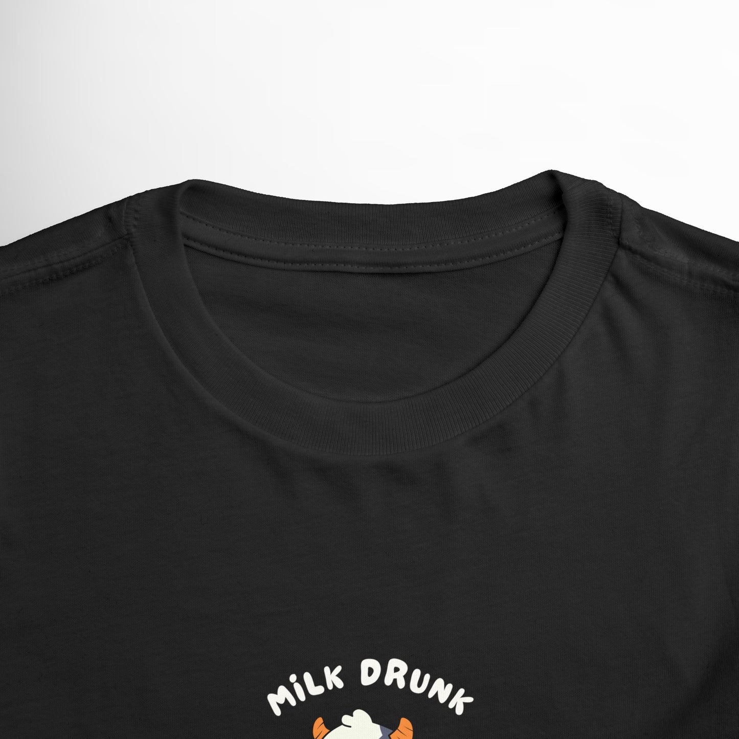 Milk Drunk Toddler Shirt - Cute Cow Graphic Cotton Tee (2T-5T)