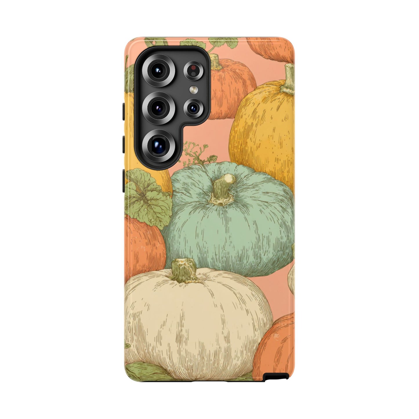 Pumpkin Patch Phone Case - Autumn Aesthetic iPhone Samsung Cover, Fall Halloween Pumpkin Design, Cozy Rustic Harvest Phone Accessory