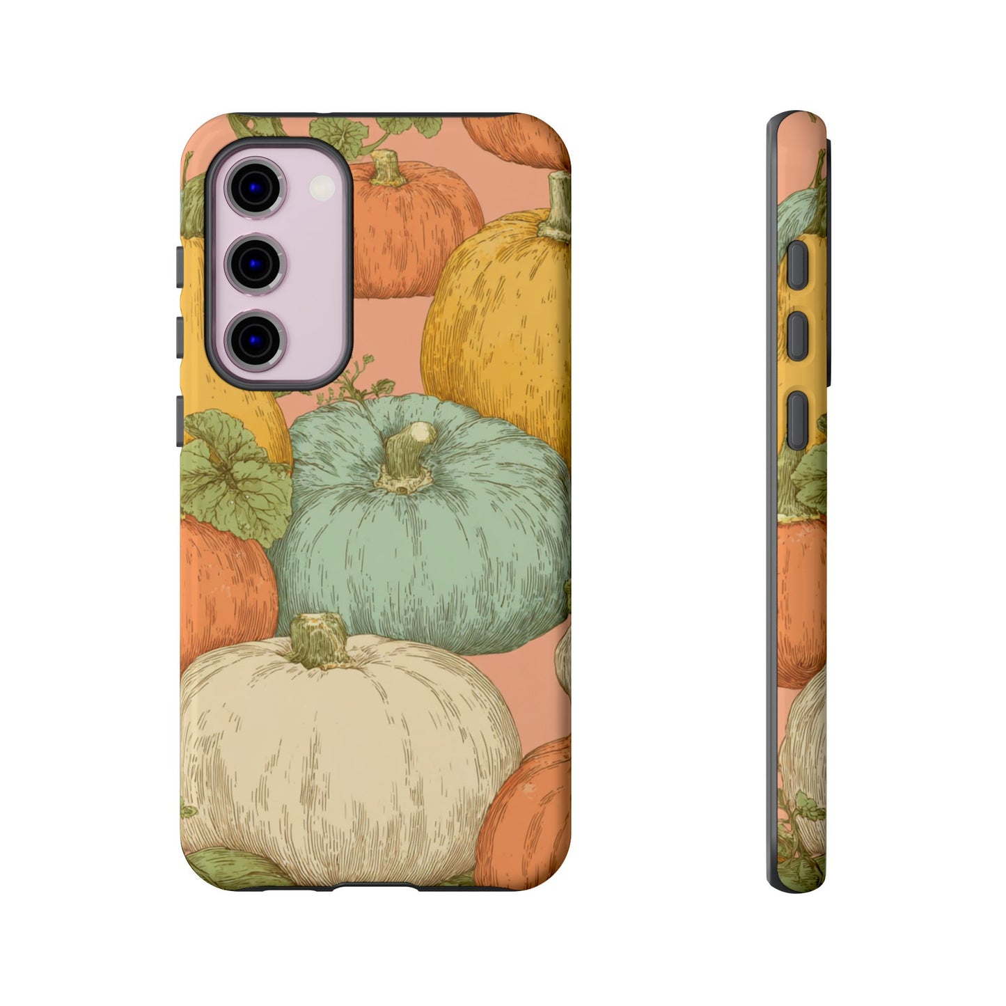 Pumpkin Patch Phone Case - Autumn Aesthetic iPhone Samsung Cover, Fall Halloween Pumpkin Design, Cozy Rustic Harvest Phone Accessory