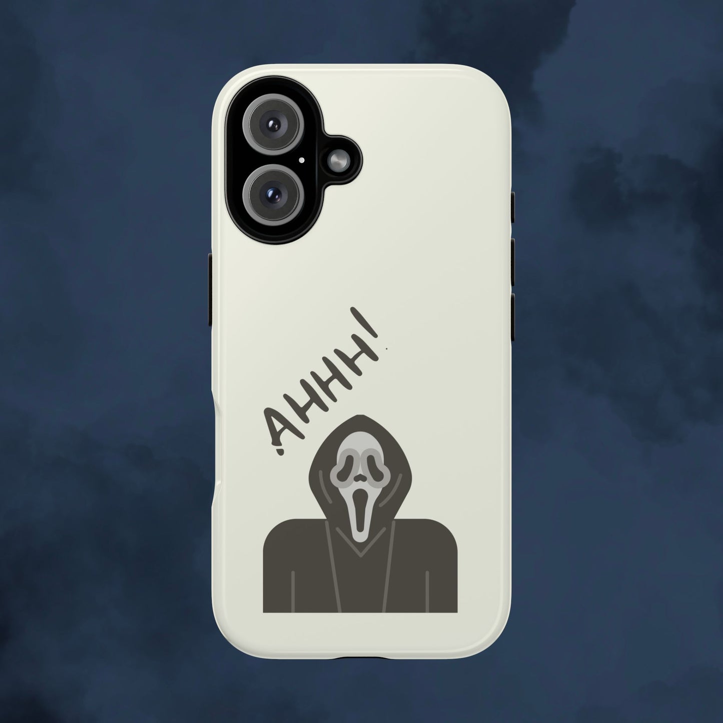Ghostface Phone Case: Horror Movie Parody iPhone Samsung Pixel Cover