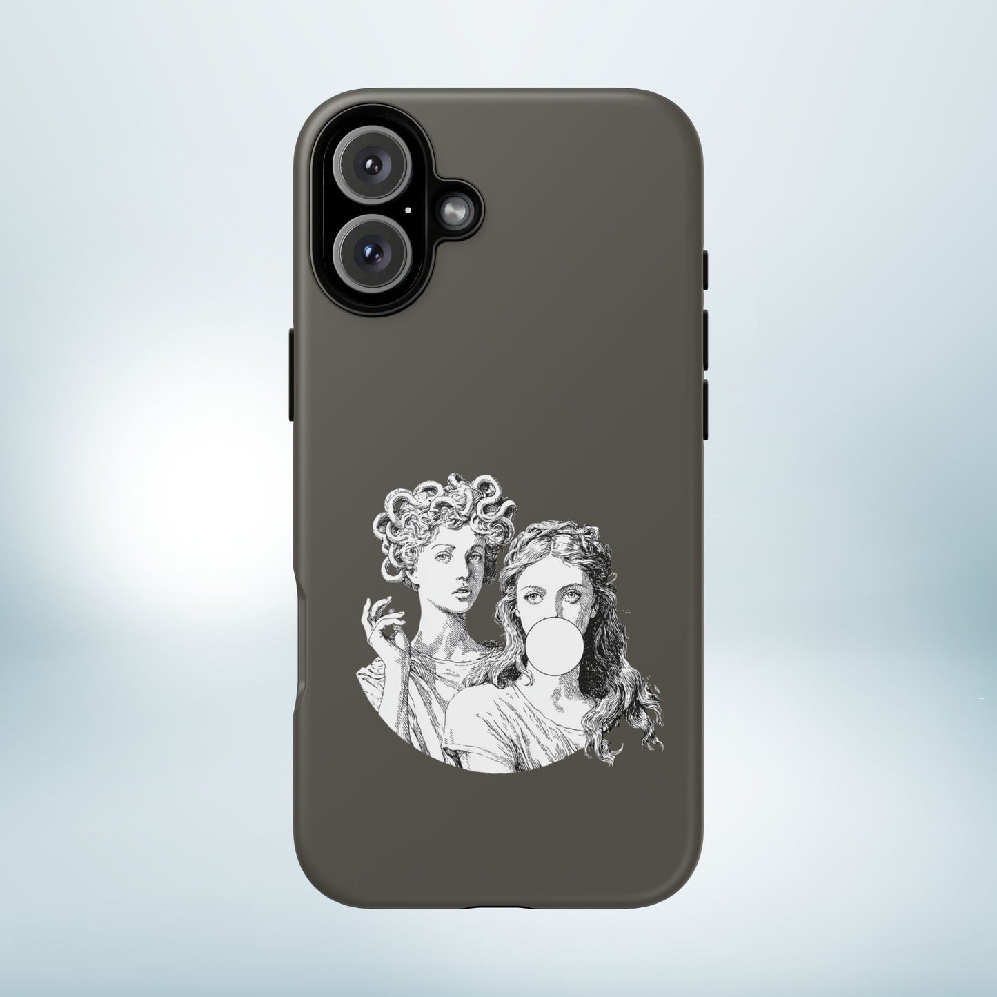 Athena and Medusa Phone Case, Greek Mythology Tough Cover, Gothic Art iPhone Samsung Pixel Case