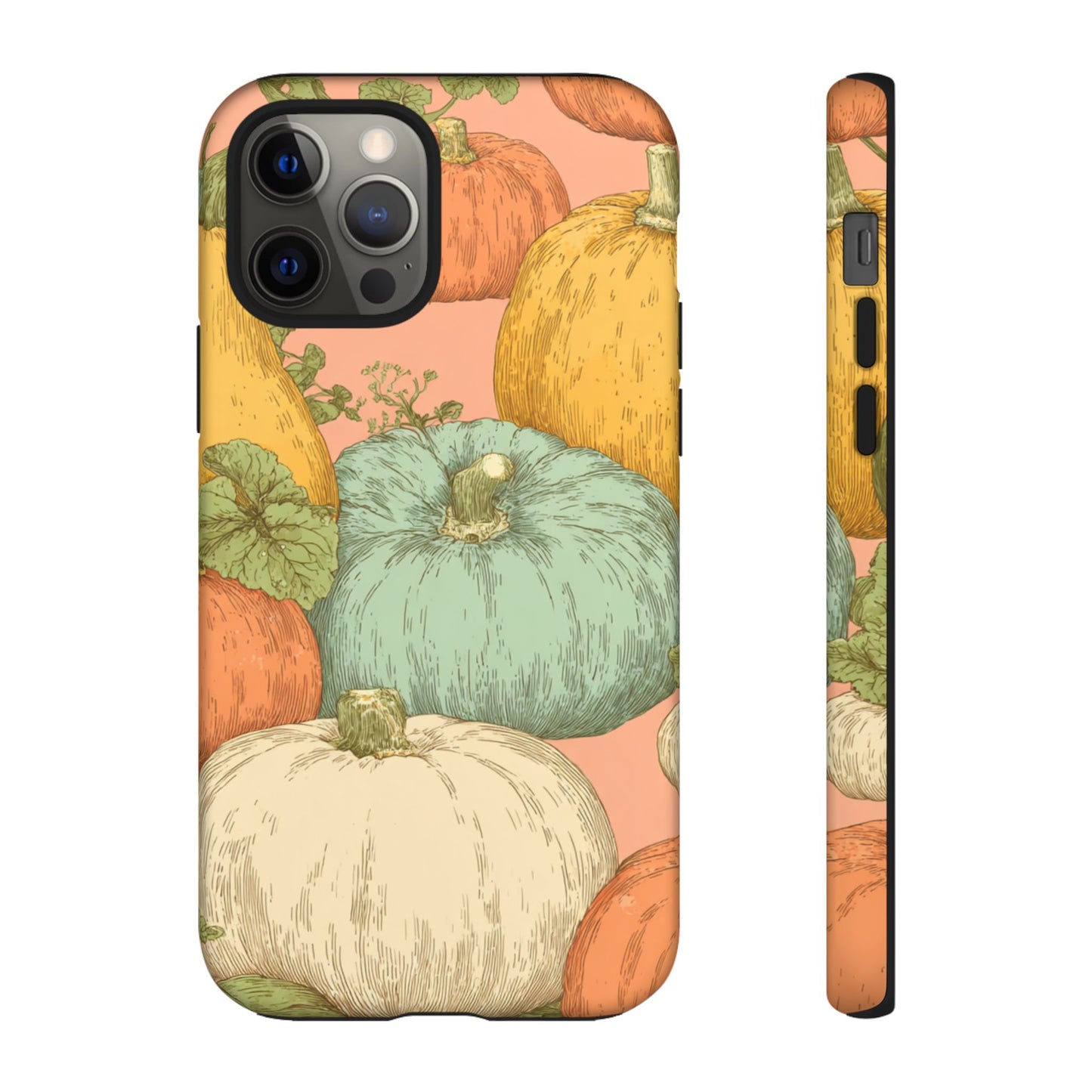Pumpkin Patch Phone Case - Autumn Aesthetic iPhone Samsung Cover, Fall Halloween Pumpkin Design, Cozy Rustic Harvest Phone Accessory