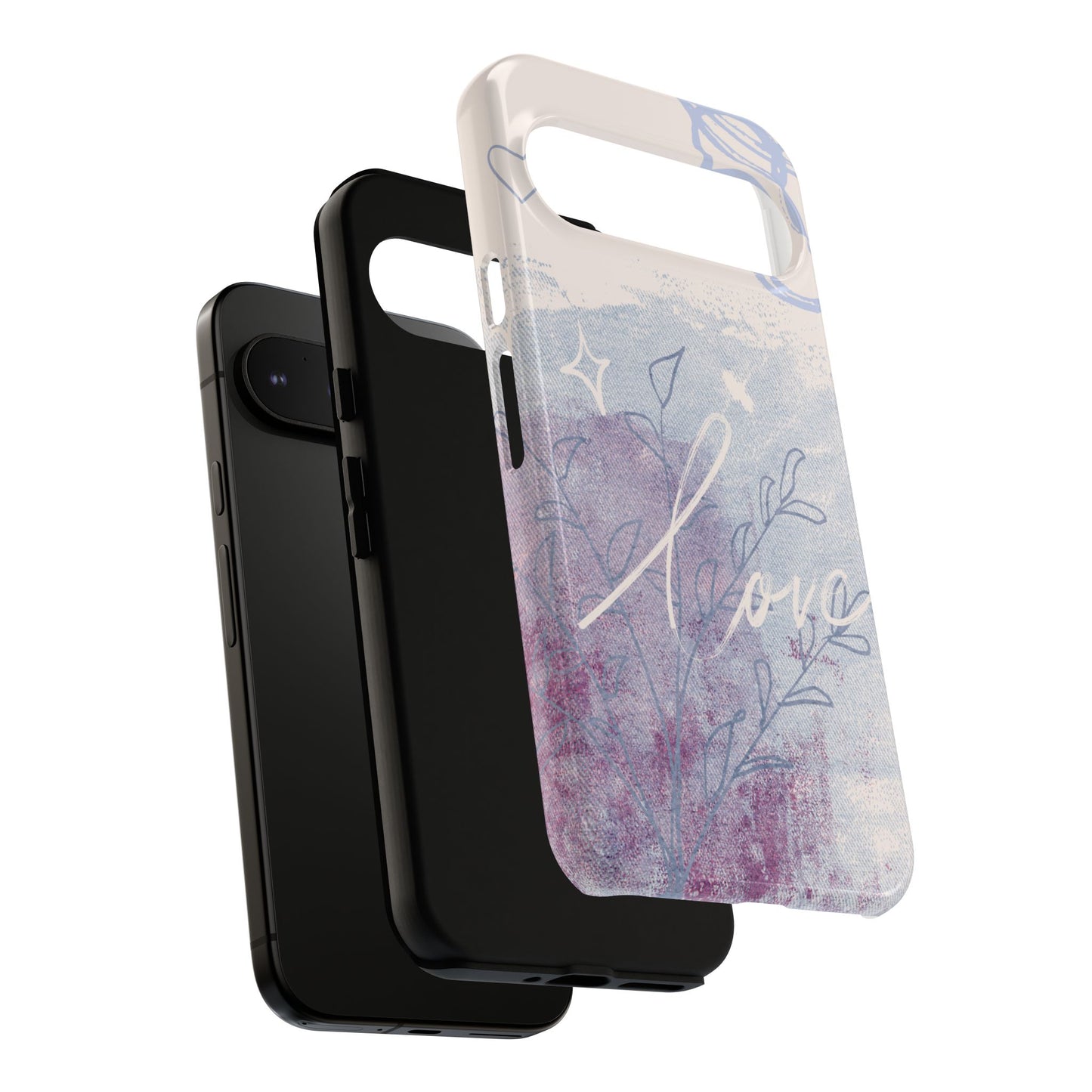 Love Pastel Abstract Phone Case: iPhone, Pixel, Galaxy