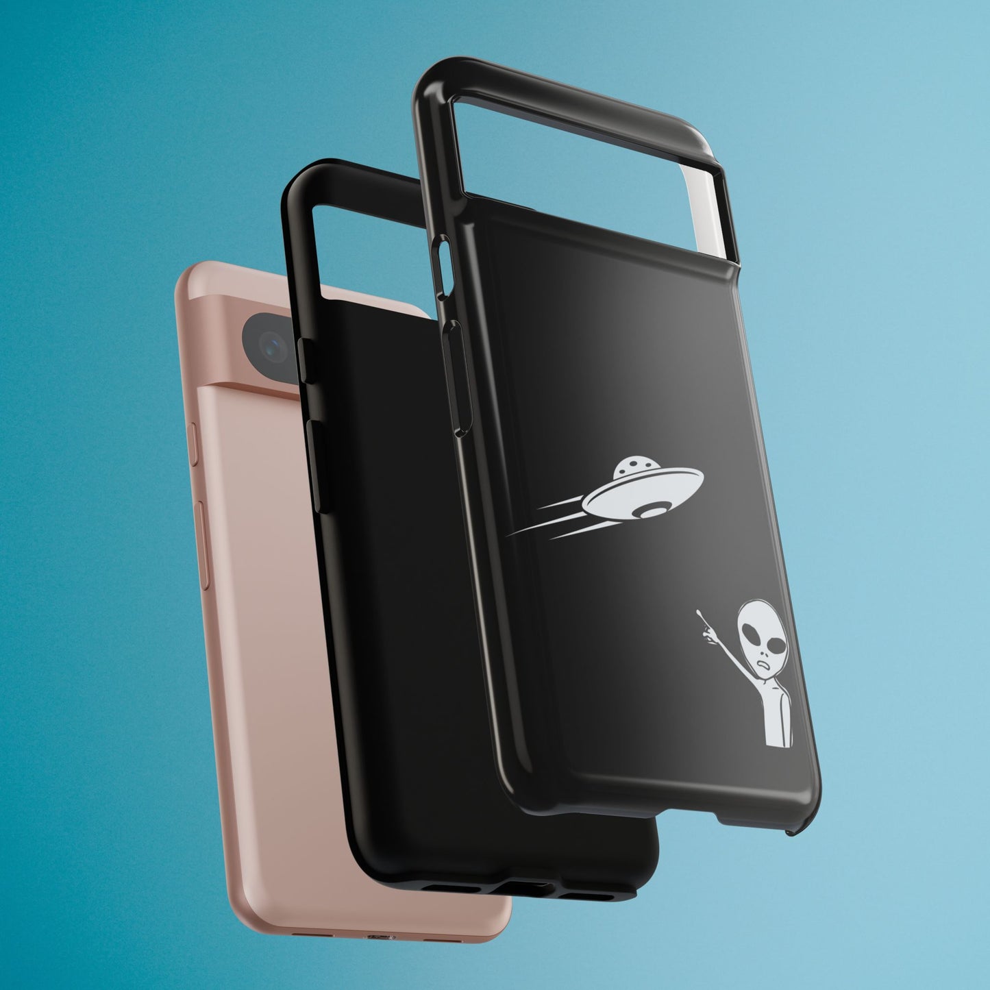 Alien UFO Phone Case, Supernatural Space Design, Sci Fi Aesthetic iPhone Samsung Pixel Cover