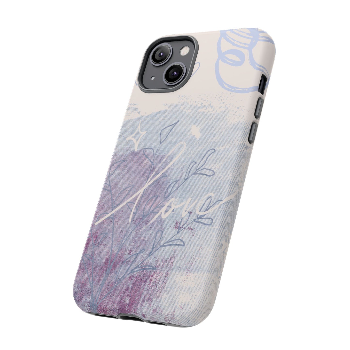 Love Pastel Abstract Phone Case: iPhone, Pixel, Galaxy