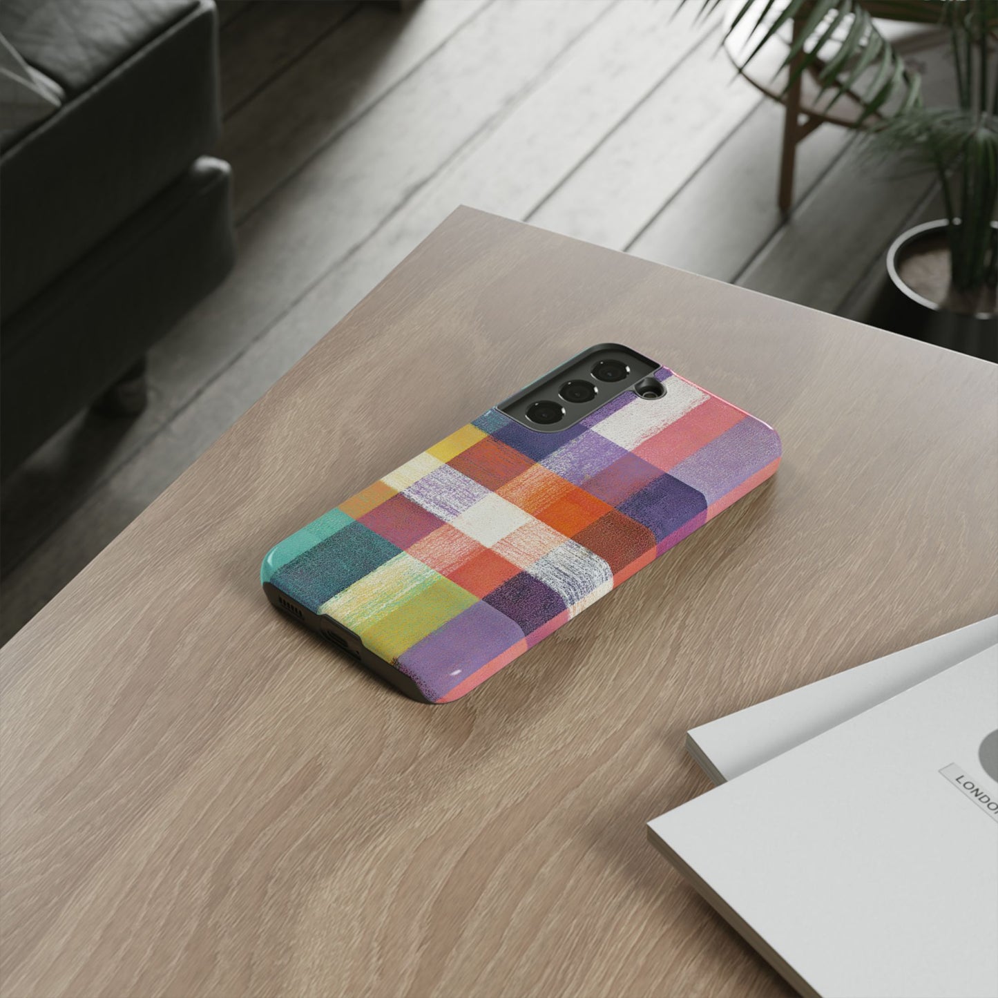 Colorful Plaid Phone Case - iPhone, Galaxy and Pixel Models