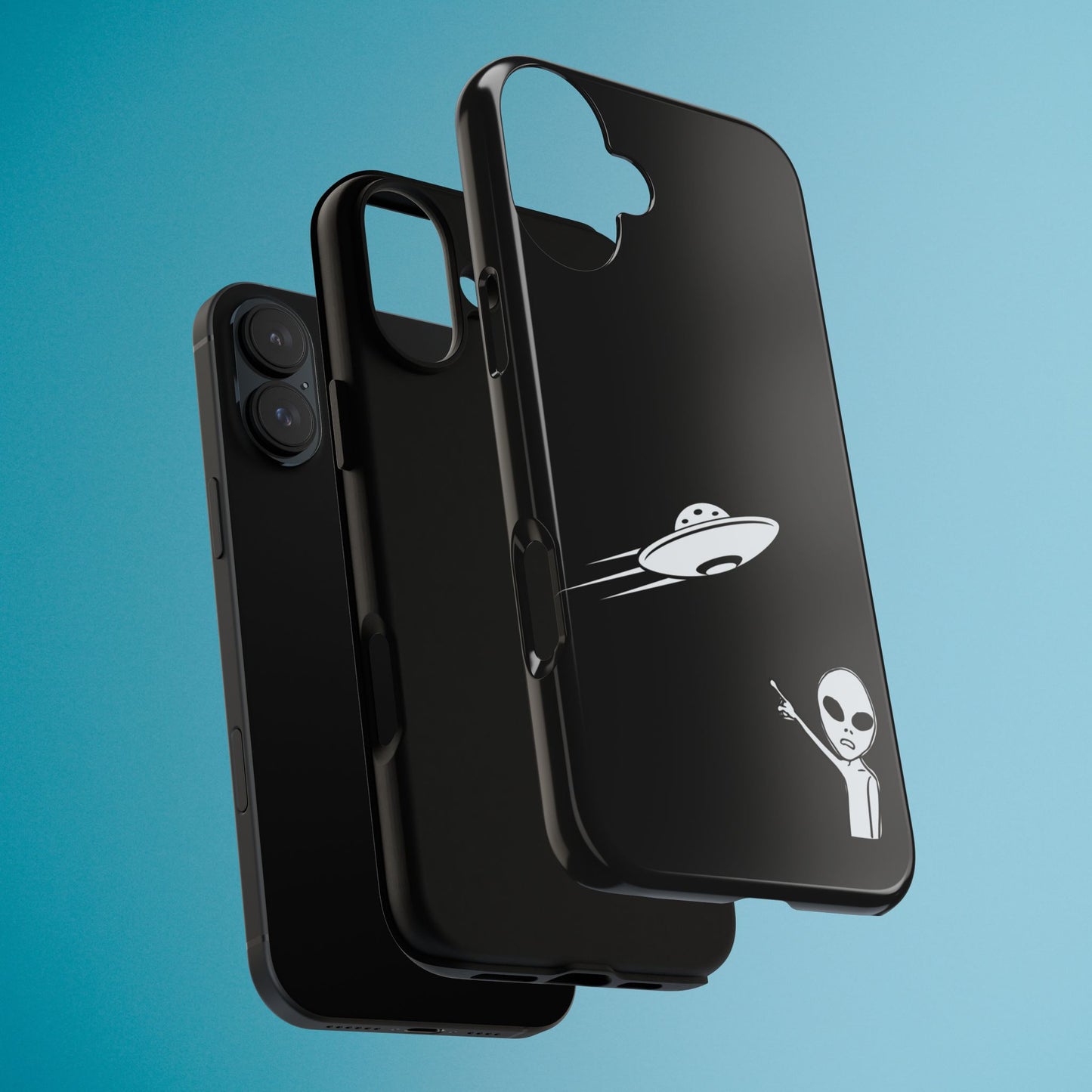 Alien UFO Phone Case, Supernatural Space Design, Sci Fi Aesthetic iPhone Samsung Pixel Cover