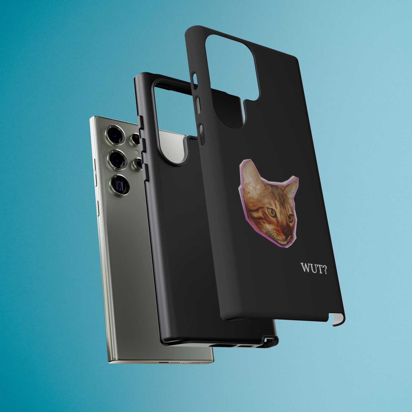 Funny Cat Meme Phone Case - iPhone, Galaxy, Pixel