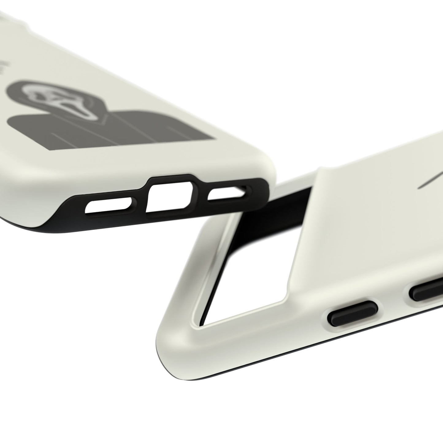 Ghostface Phone Case: Horror Movie Parody iPhone Samsung Pixel Cover