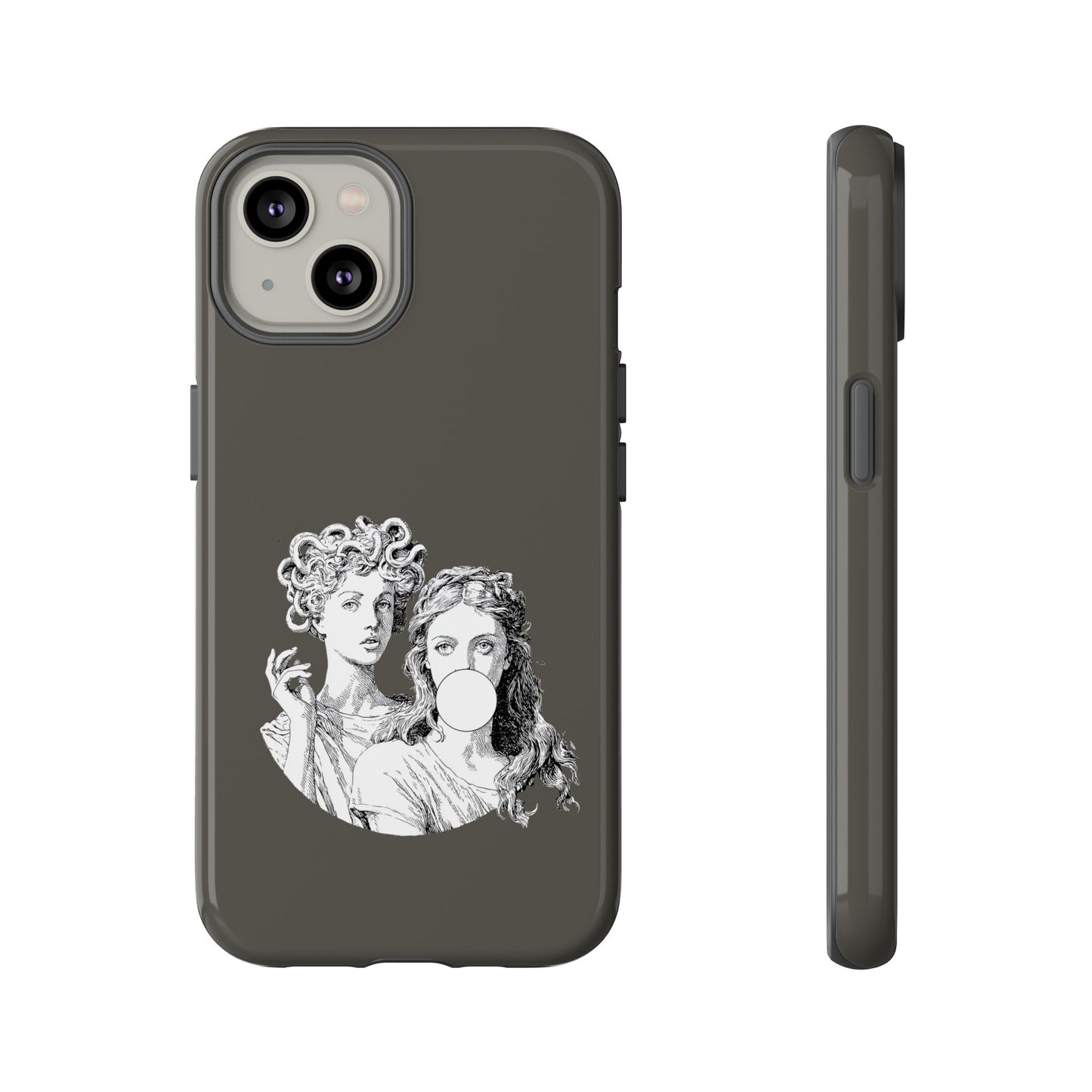 Athena and Medusa Phone Case, Greek Mythology Tough Cover, Gothic Art iPhone Samsung Pixel Case