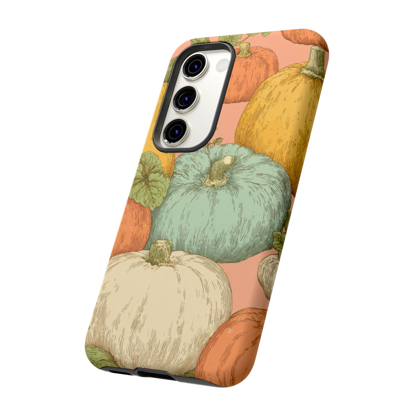 Pumpkin Patch Phone Case - Autumn Aesthetic iPhone Samsung Cover, Fall Halloween Pumpkin Design, Cozy Rustic Harvest Phone Accessory