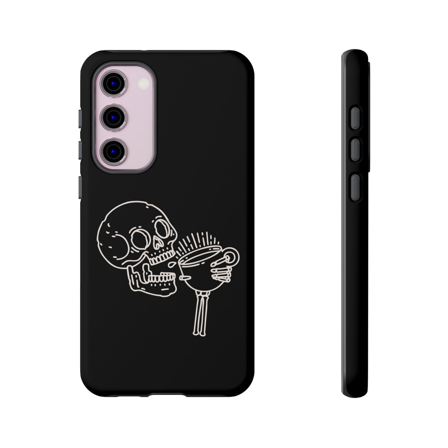 Skull Coffee Phone Case Gothic iPhone, Samsung,!Pixel