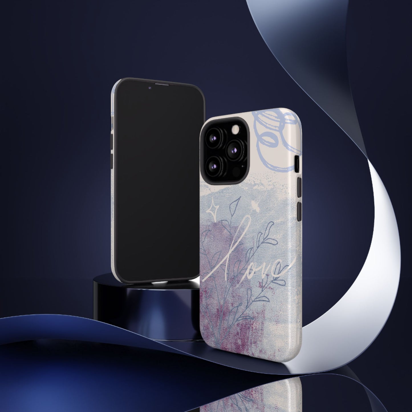 Love Pastel Abstract Phone Case: iPhone, Pixel, Galaxy