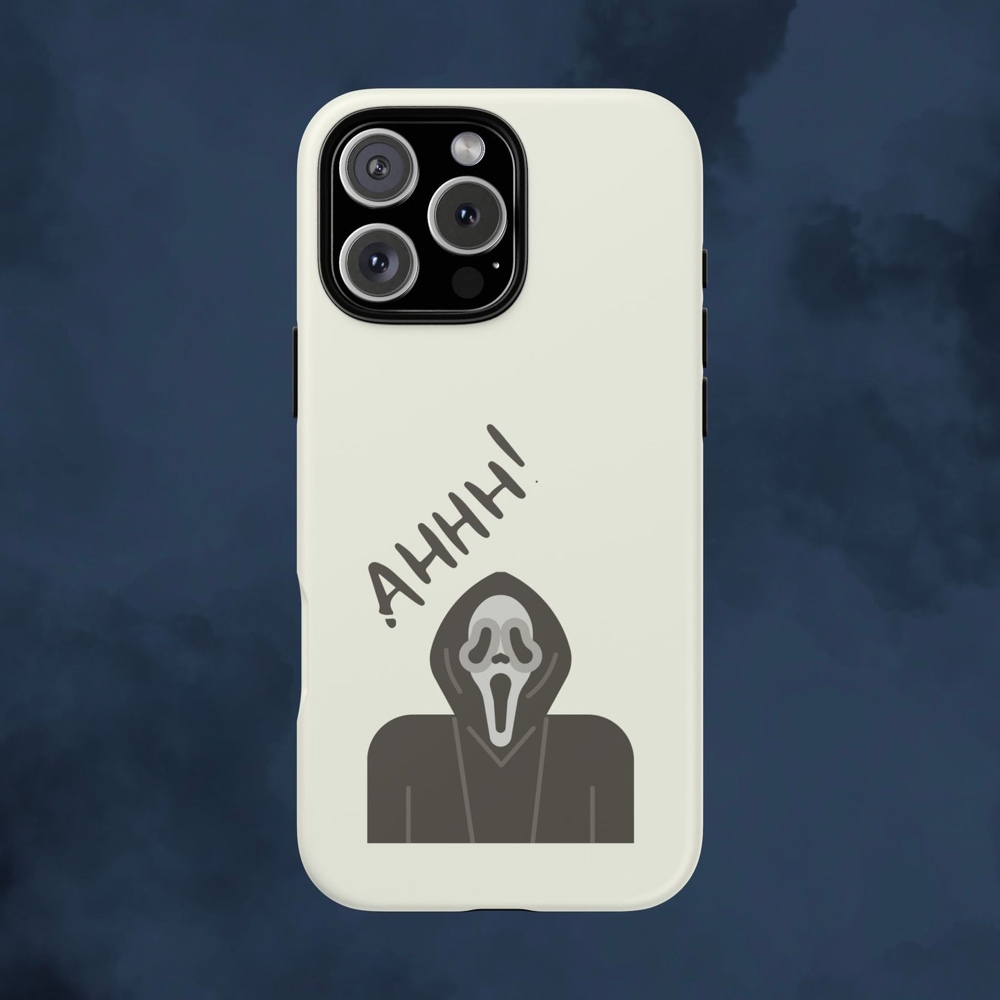Ghostface Phone Case: Horror Movie Parody iPhone Samsung Pixel Cover