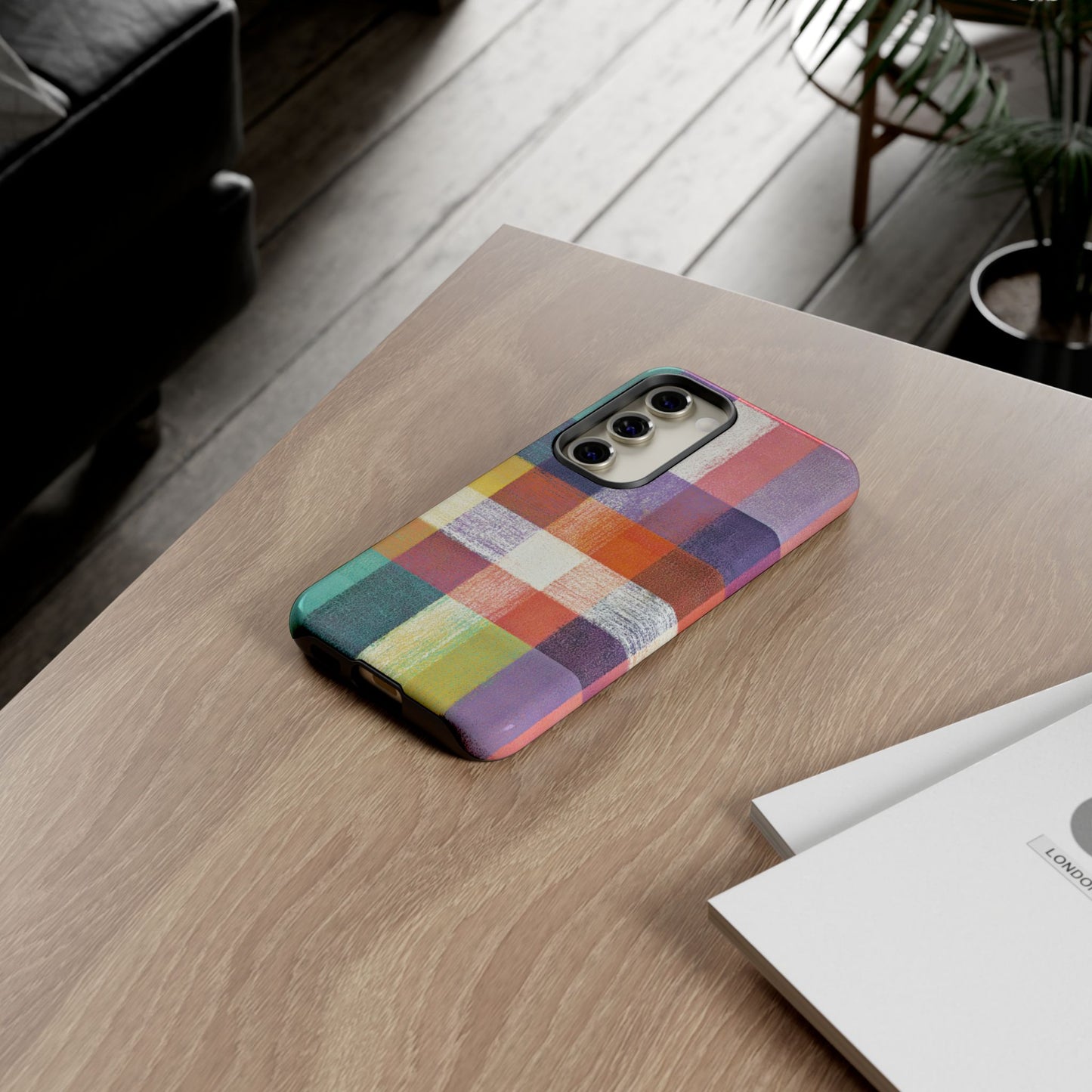 Colorful Plaid Phone Case - iPhone, Galaxy and Pixel Models