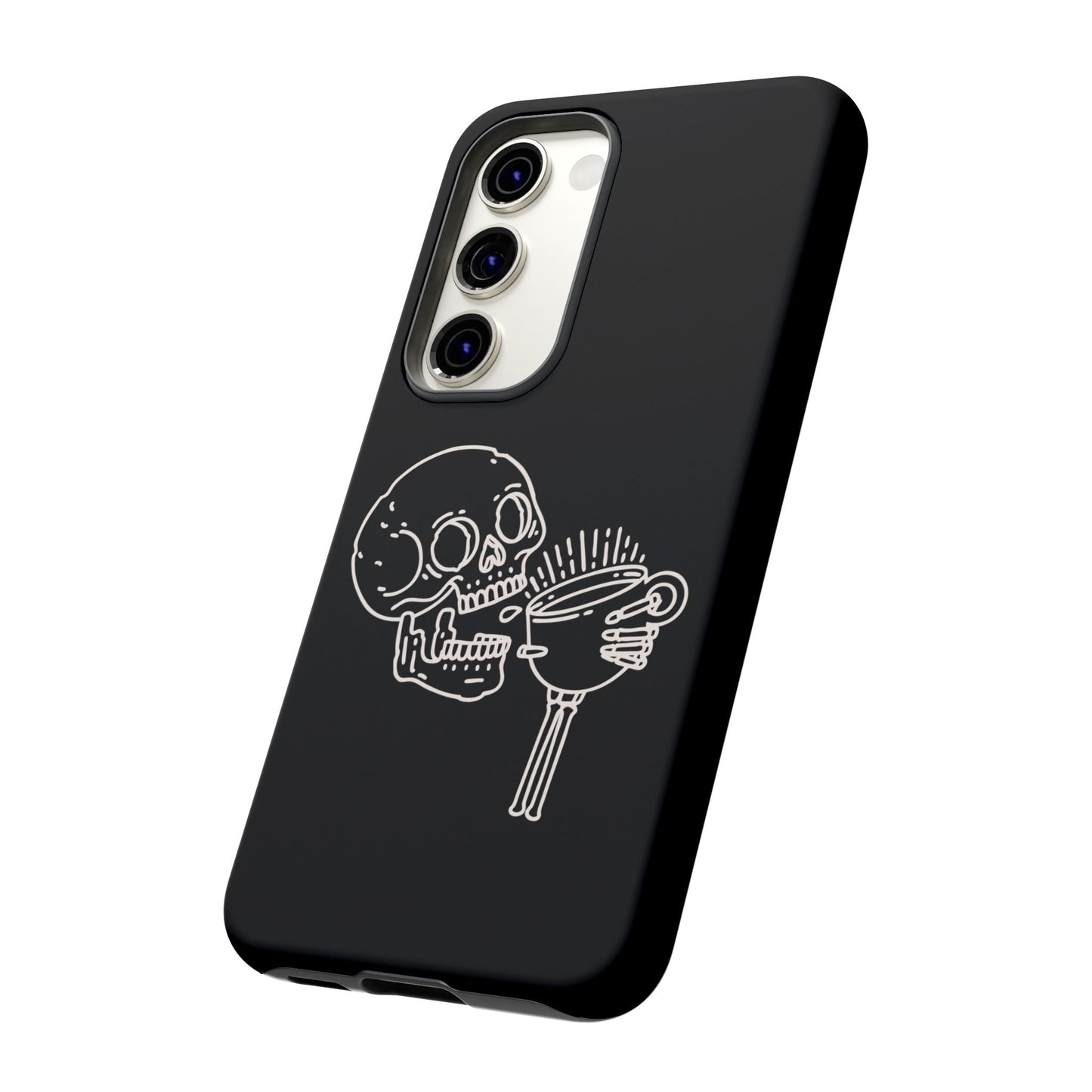 Skull Coffee Phone Case Gothic iPhone, Samsung,!Pixel