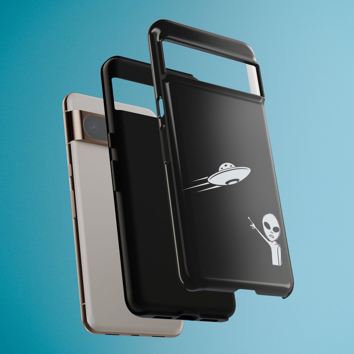 Alien UFO Phone Case, Supernatural Space Design, Sci Fi Aesthetic iPhone Samsung Pixel Cover