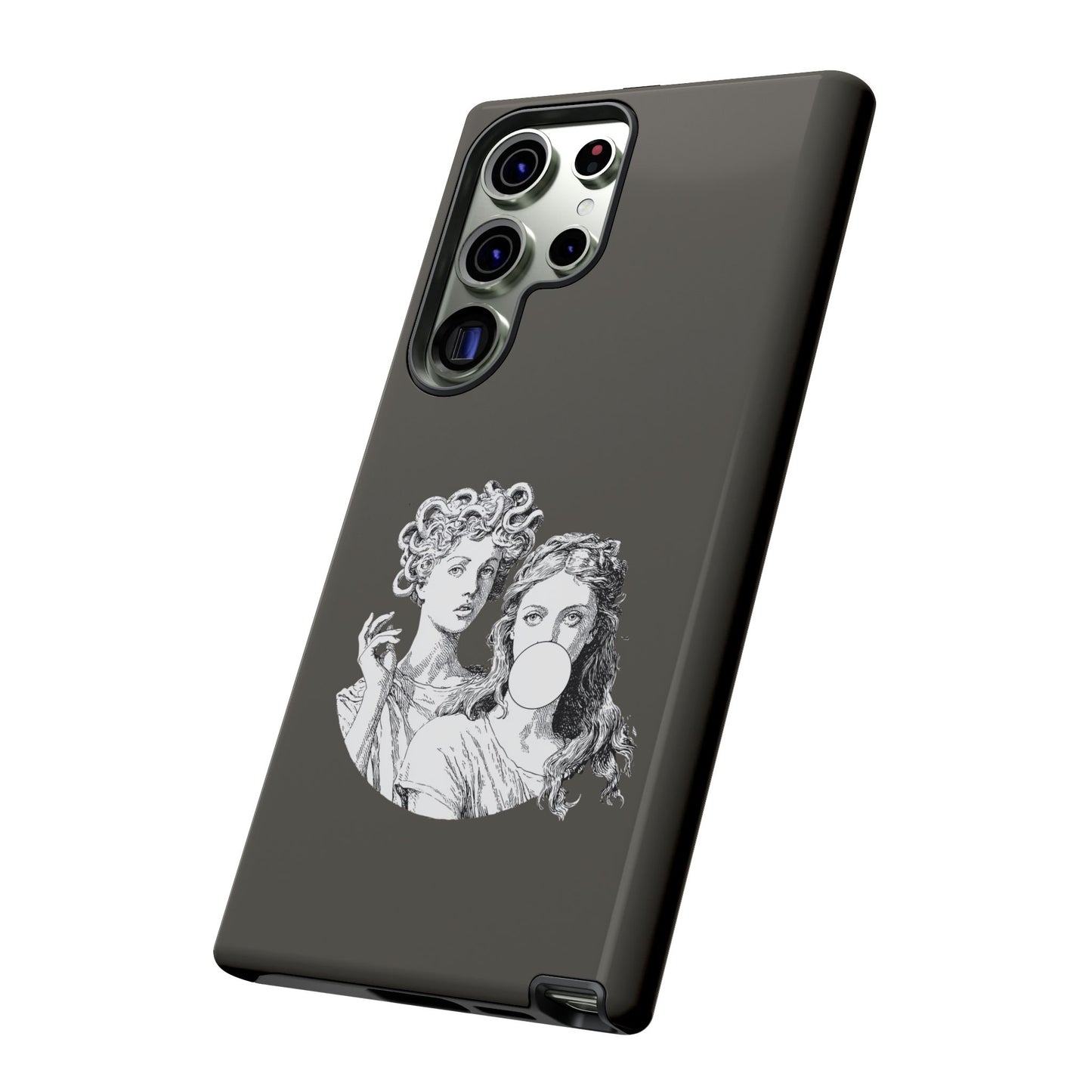 Athena and Medusa Phone Case, Greek Mythology Tough Cover, Gothic Art iPhone Samsung Pixel Case