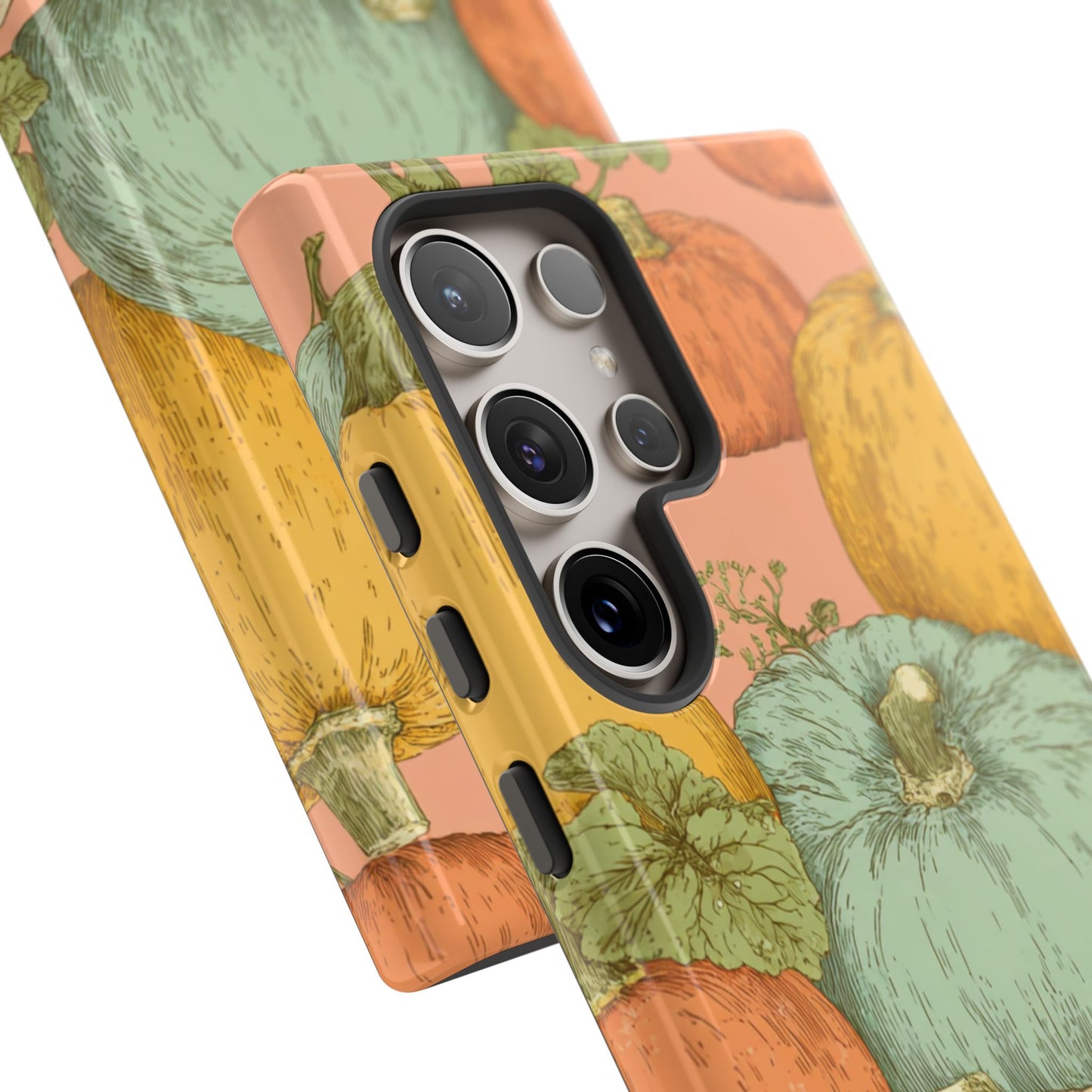 Pumpkin Patch Phone Case - Autumn Aesthetic iPhone Samsung Cover, Fall Halloween Pumpkin Design, Cozy Rustic Harvest Phone Accessory