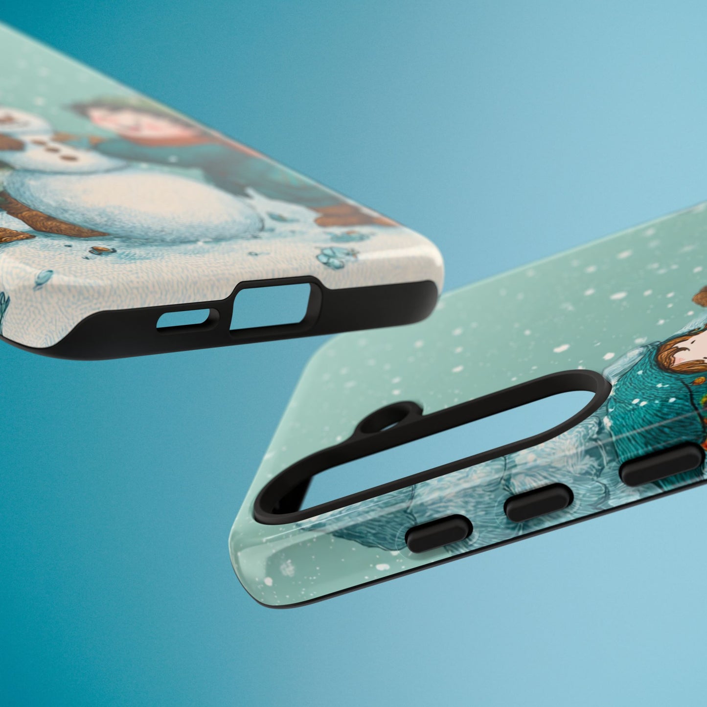 Elf Snowman Winter Phone Case Cute Holiday Cover for iPhone Samsung Pixel