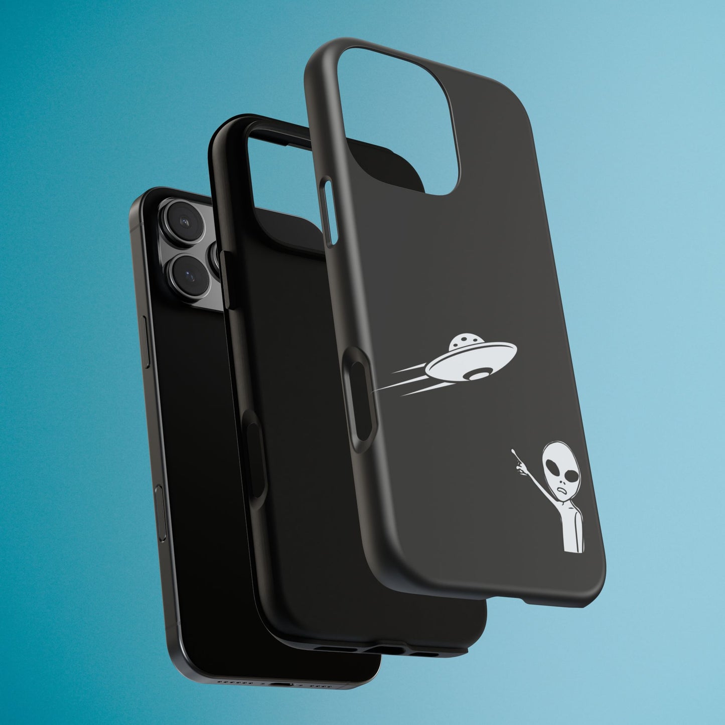 Alien UFO Phone Case, Supernatural Space Design, Sci Fi Aesthetic iPhone Samsung Pixel Cover