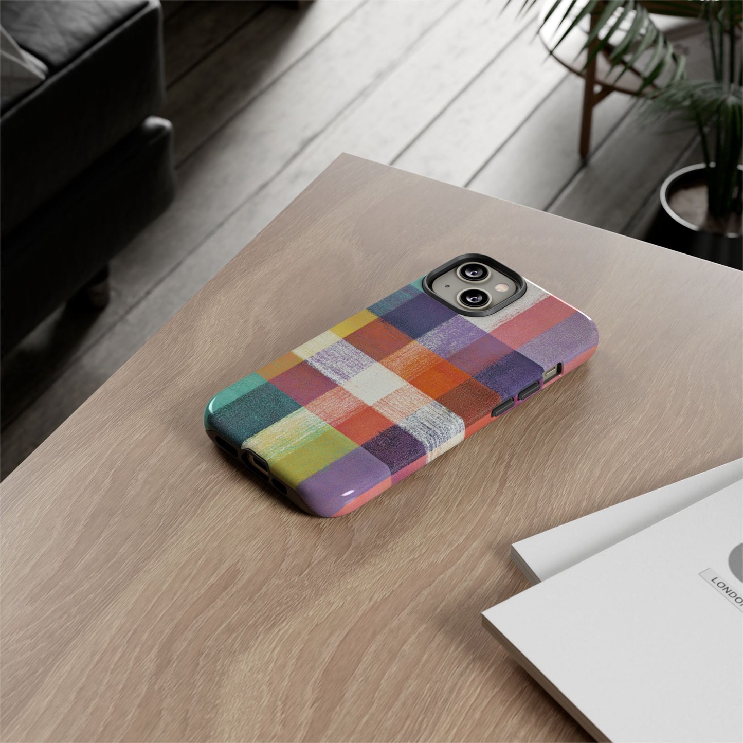 Colorful Plaid Phone Case - iPhone, Galaxy and Pixel Models