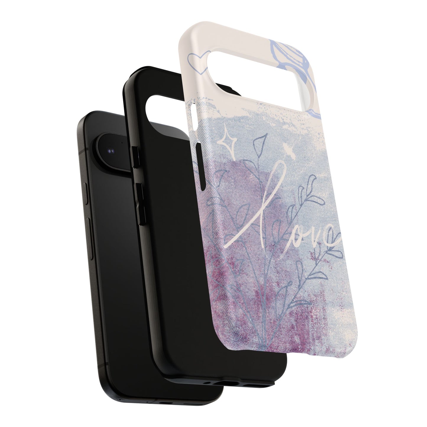 Love Pastel Abstract Phone Case: iPhone, Pixel, Galaxy