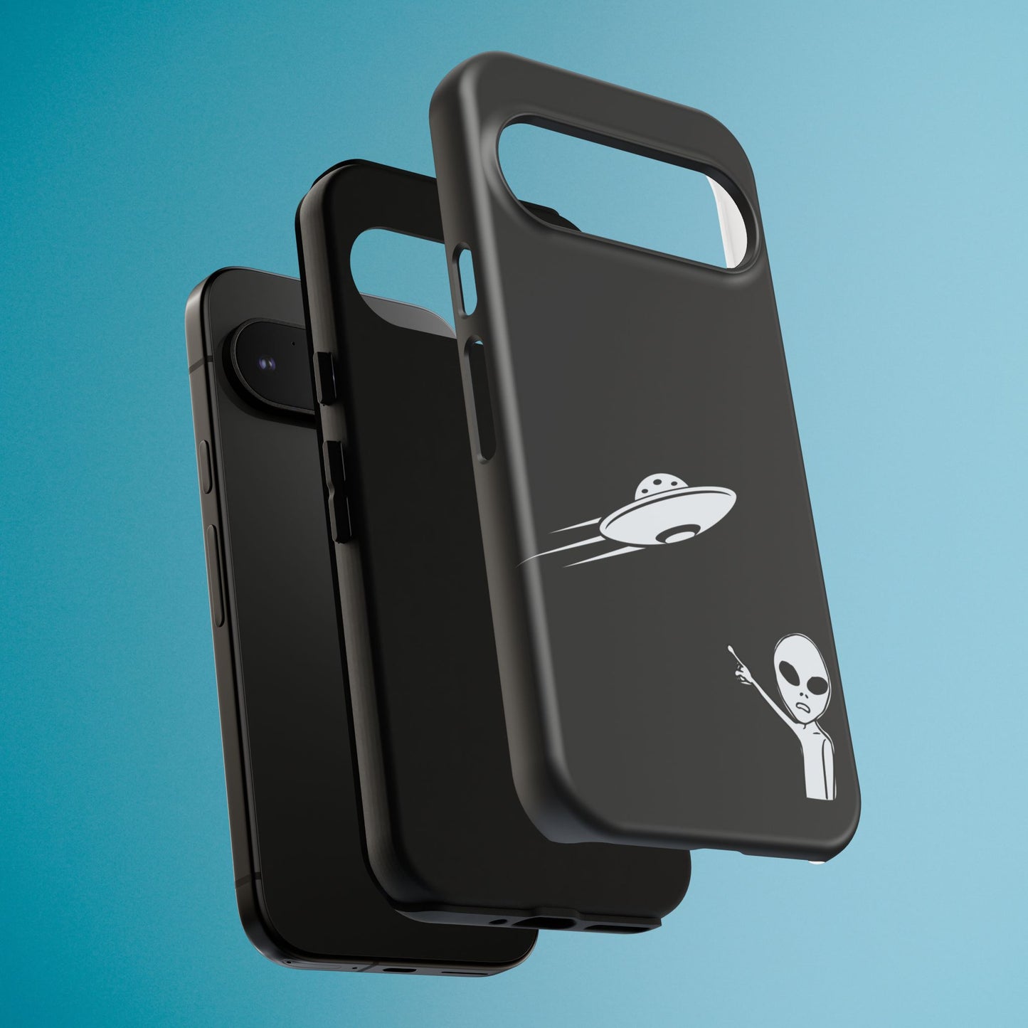 Alien UFO Phone Case, Supernatural Space Design, Sci Fi Aesthetic iPhone Samsung Pixel Cover