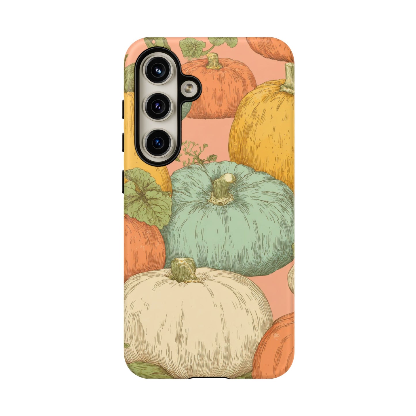 Pumpkin Patch Phone Case - Autumn Aesthetic iPhone Samsung Cover, Fall Halloween Pumpkin Design, Cozy Rustic Harvest Phone Accessory