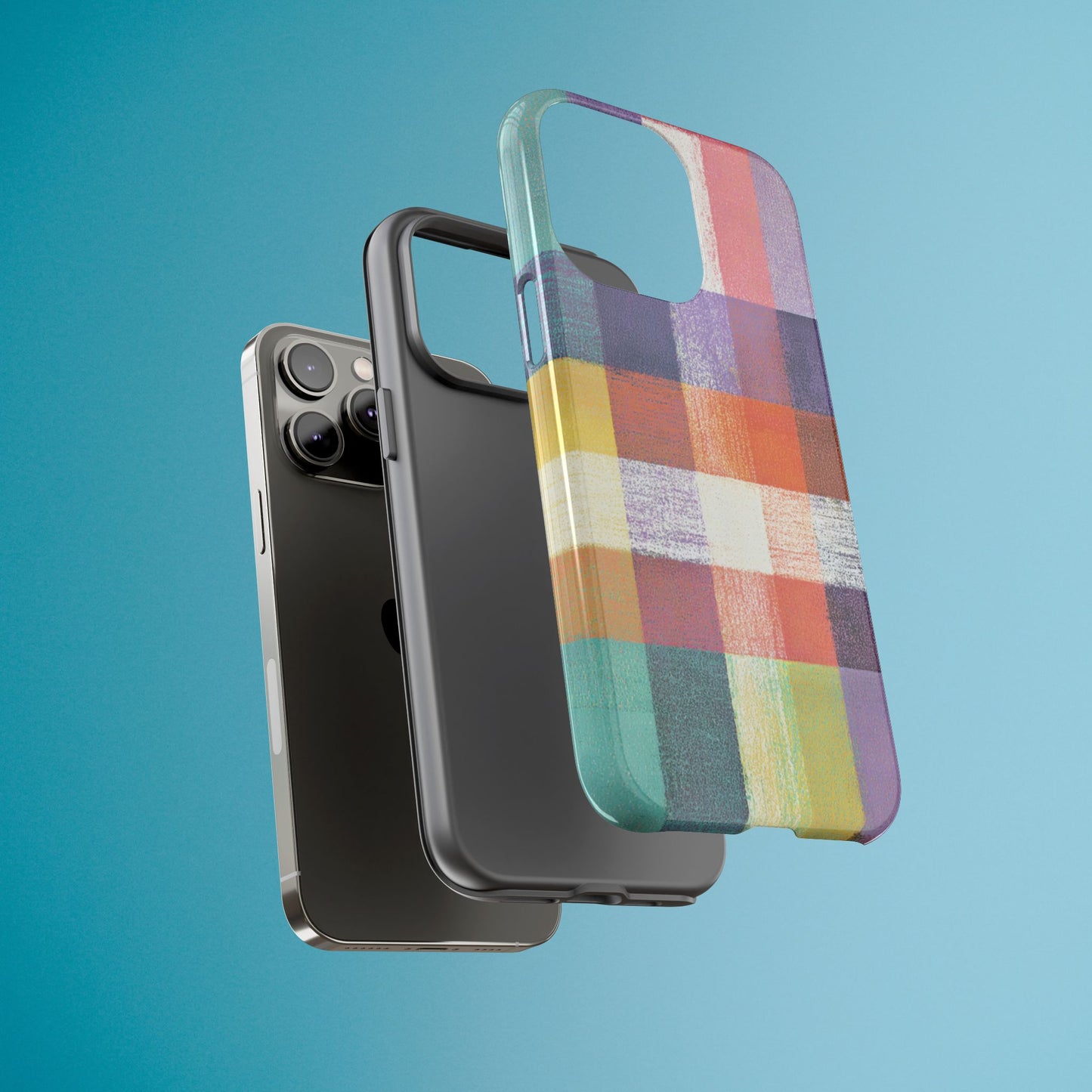 Colorful Plaid Phone Case - iPhone, Galaxy and Pixel Models