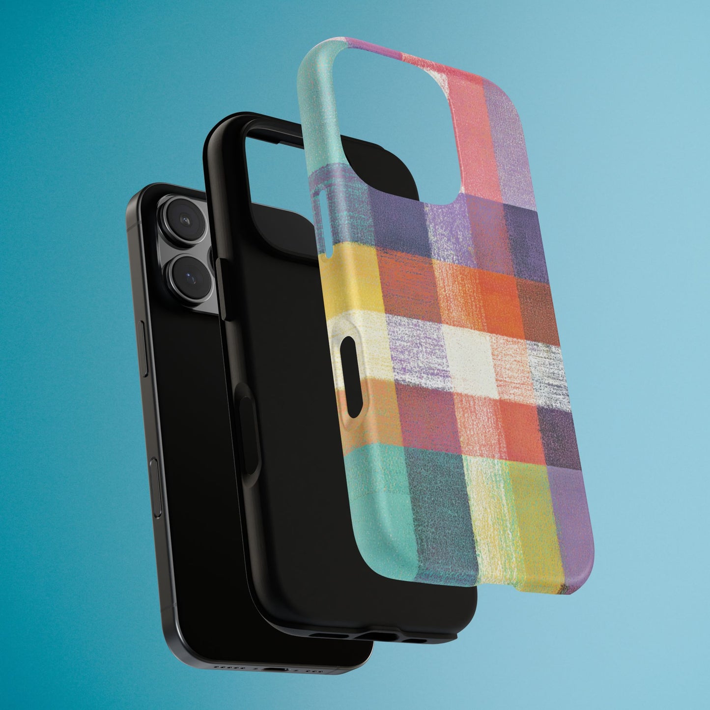 Colorful Plaid Phone Case - iPhone, Galaxy and Pixel Models