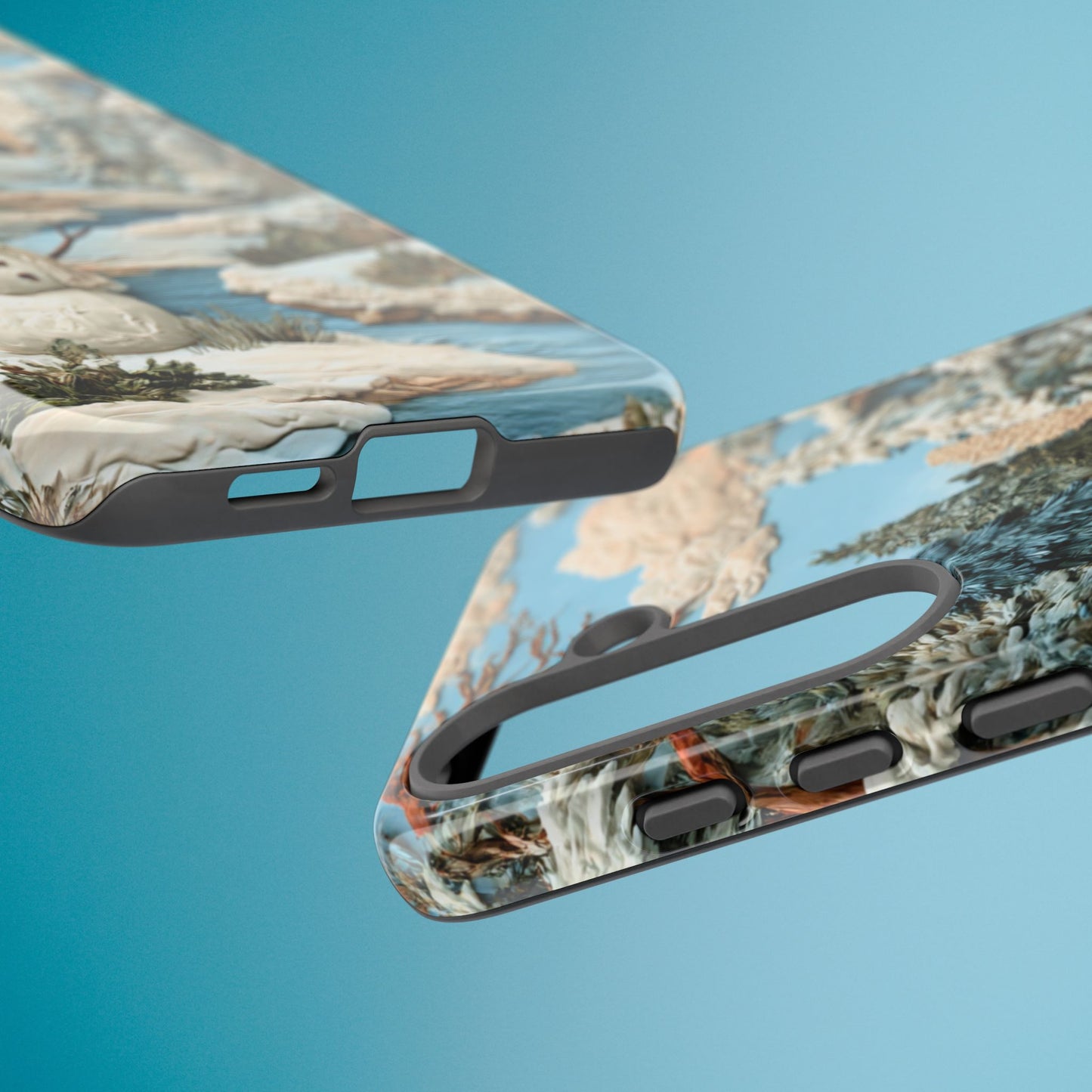 Snowman Winter Scene Phone Case Christmas Holiday Cover for iPhone Samsung Pixel