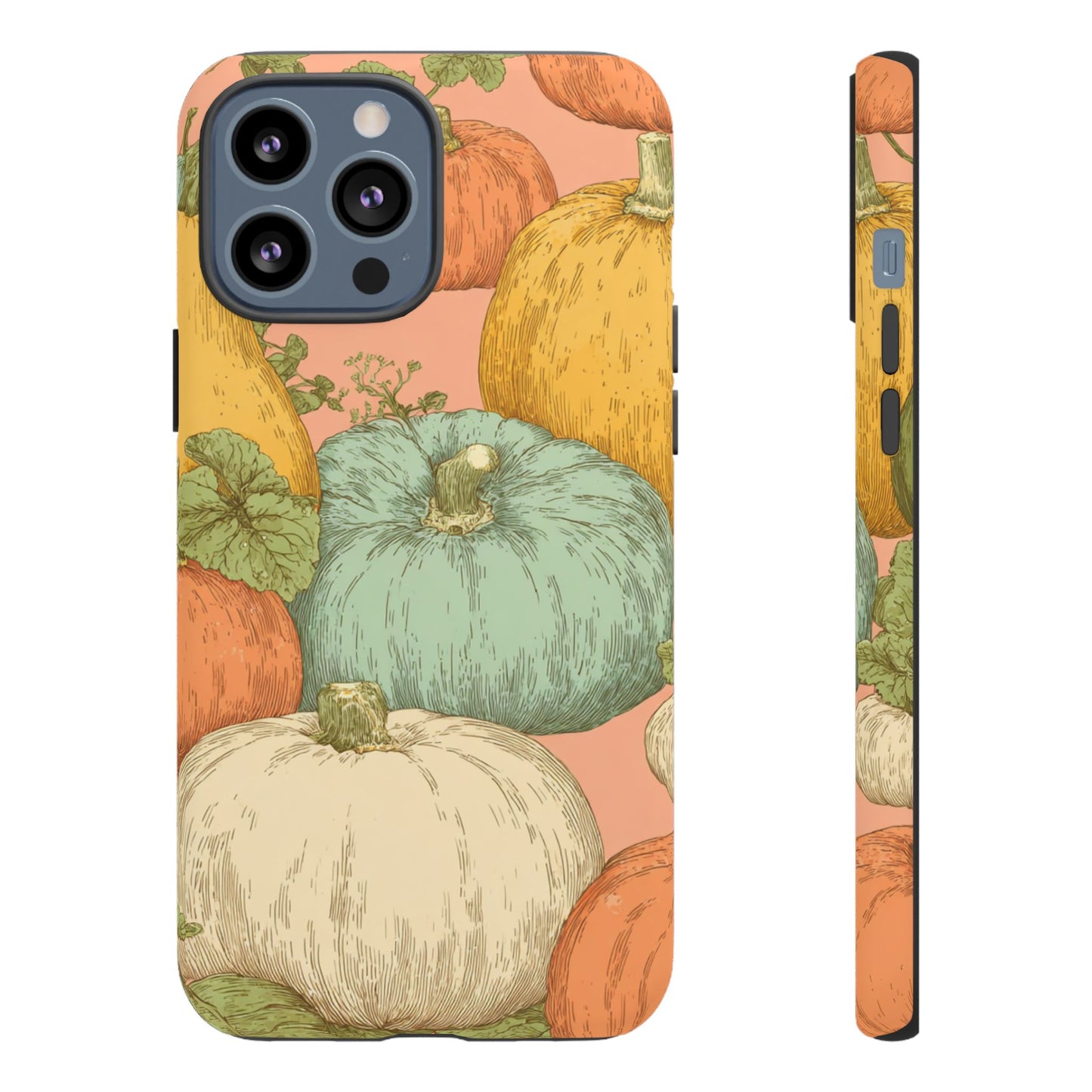 Pumpkin Patch Phone Case - Autumn Aesthetic iPhone Samsung Cover, Fall Halloween Pumpkin Design, Cozy Rustic Harvest Phone Accessory