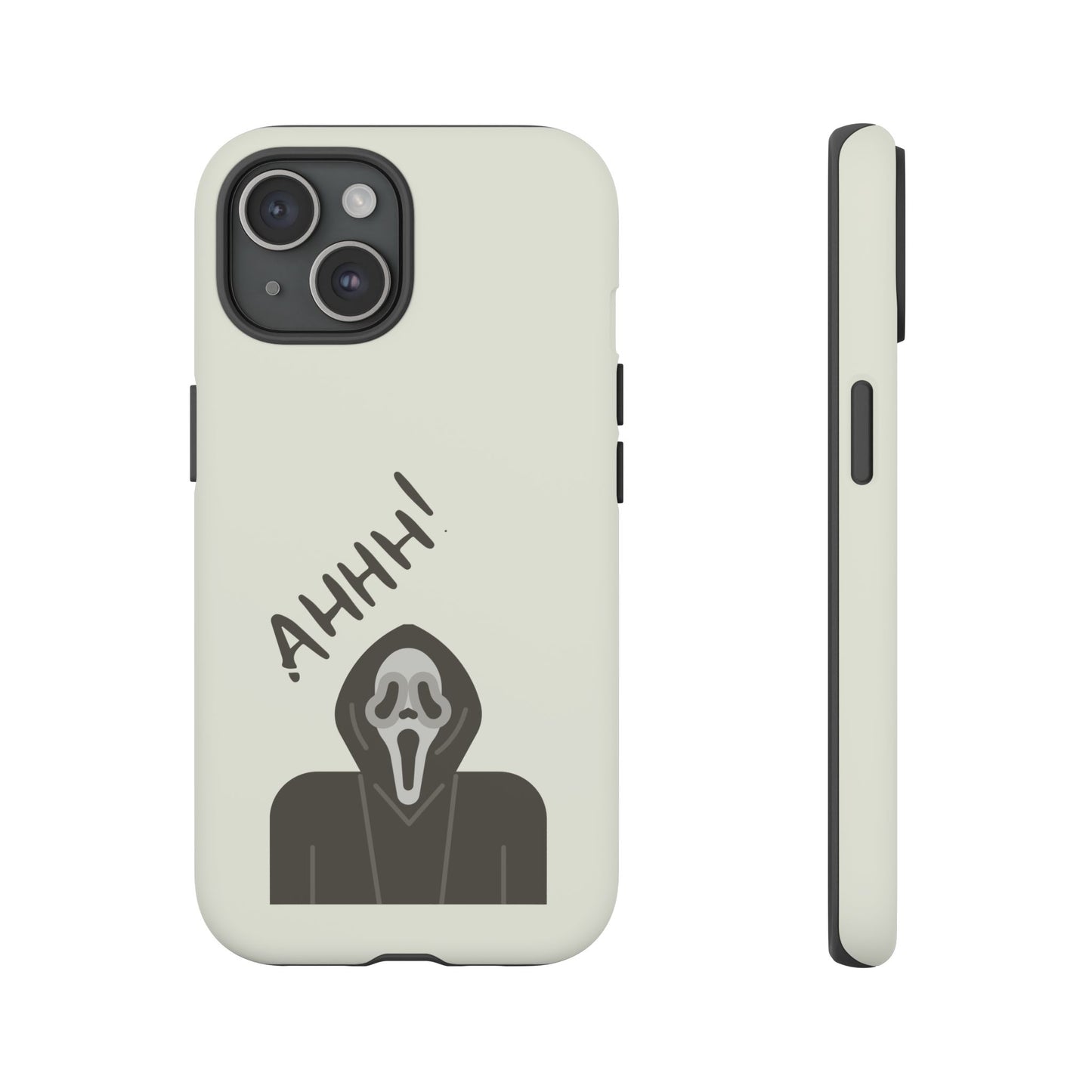 Ghostface Phone Case: Horror Movie Parody iPhone Samsung Pixel Cover