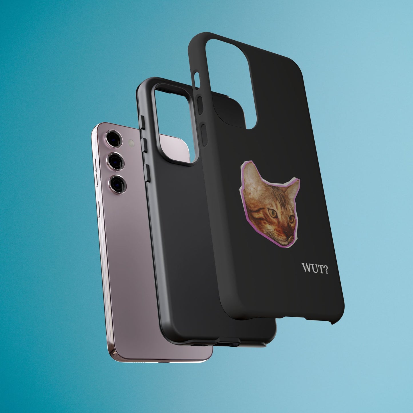 Funny Cat Meme Phone Case - iPhone, Galaxy, Pixel